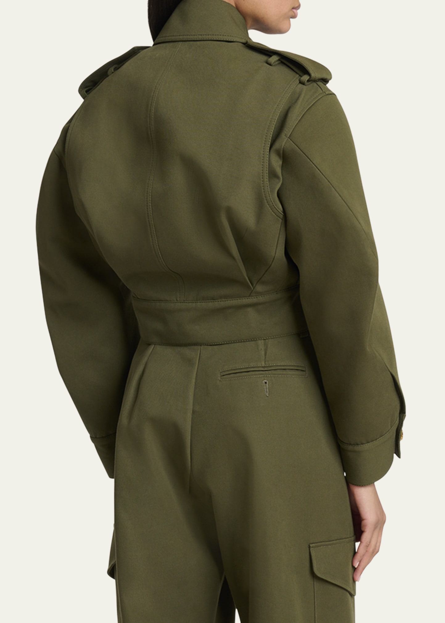 Givenchy Cocoon Cropped Utility Jacket - Bergdorf Goodman