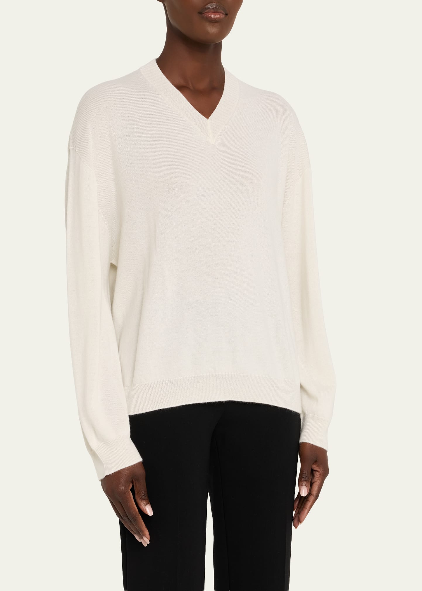 Giorgio Armani V-Neck Cashmere Sweater - Bergdorf Goodman