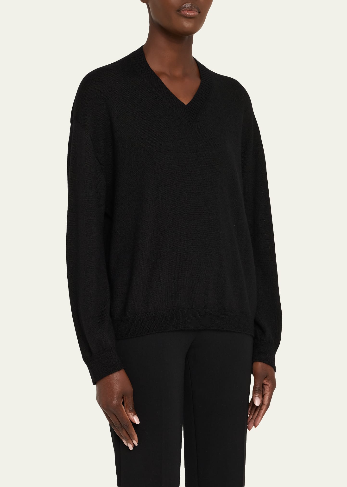 Giorgio Armani V-Neck Cashmere Sweater - Bergdorf Goodman