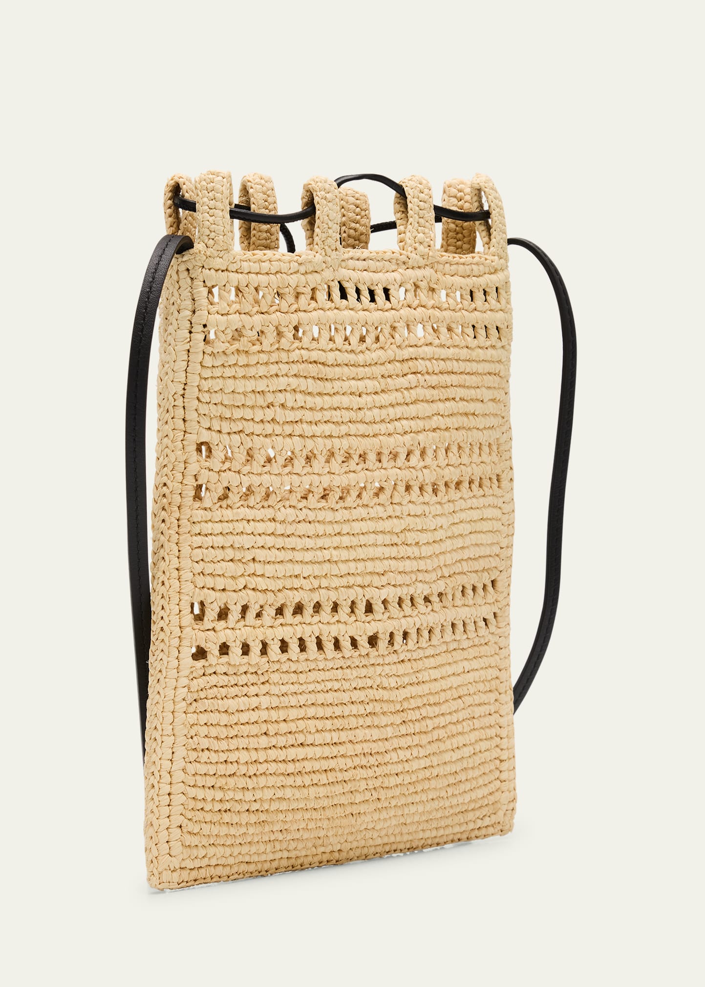 Loewe x Paula's Ibiza Pocket Drawstring Raffia Crossbody Bag