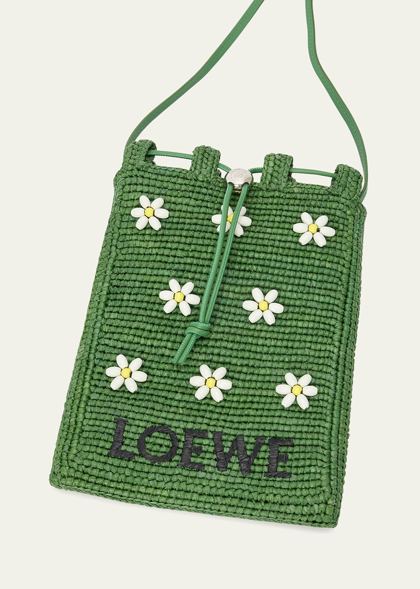 Loewe x Paula's Ibiza Drawstring Pocket Flower Crossbody Bag in