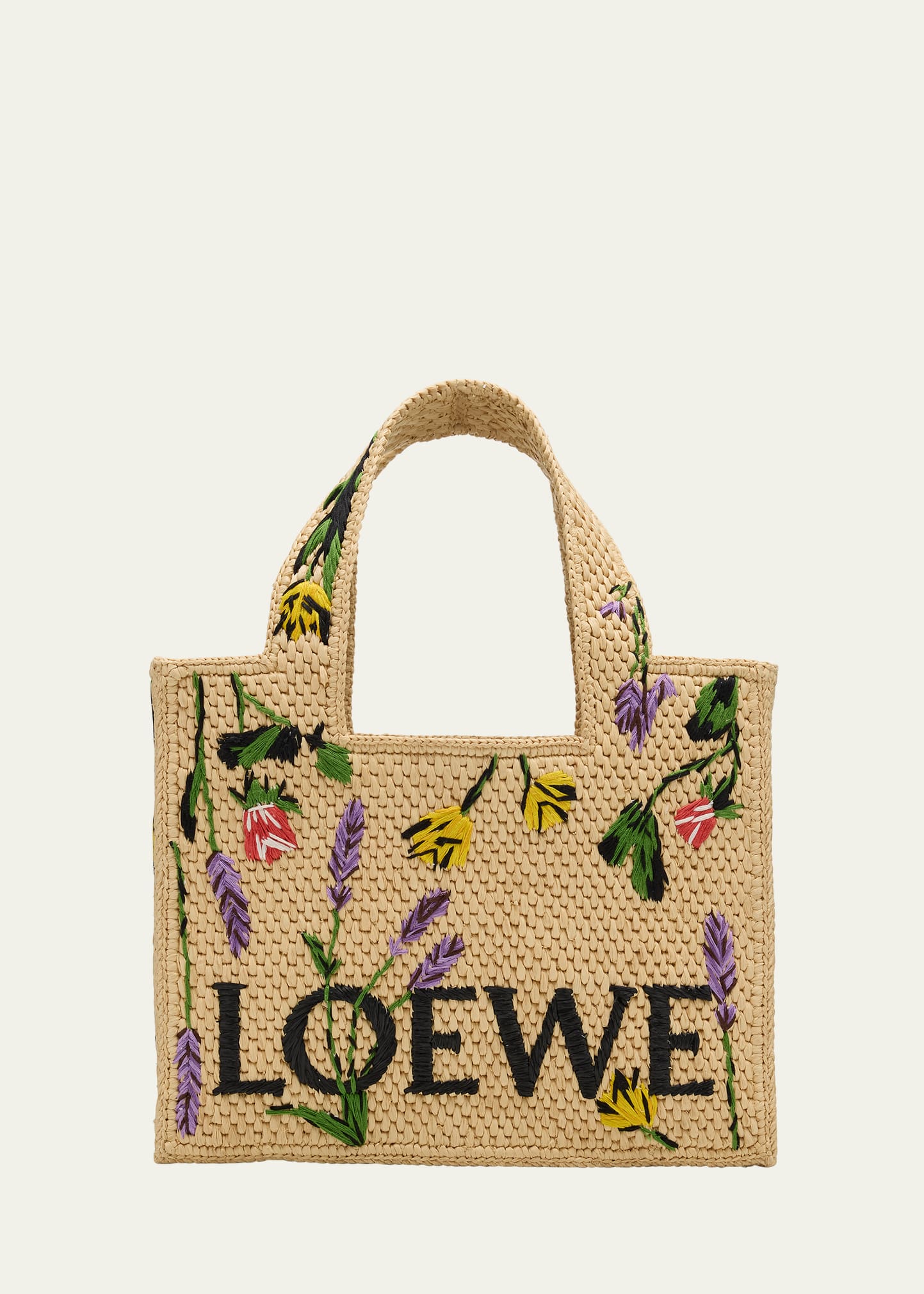 Loewe x Paula's Ibiza Small Flower Tote Bag in Raffia - Bergdorf