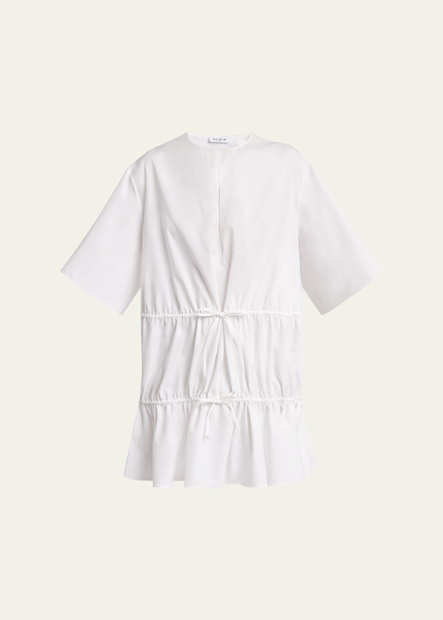 ワンピース Alaia Alaia Tunic Chemisier Mini ALAÏA Cotton-poplin mini tunic dress | Harvey Nichols