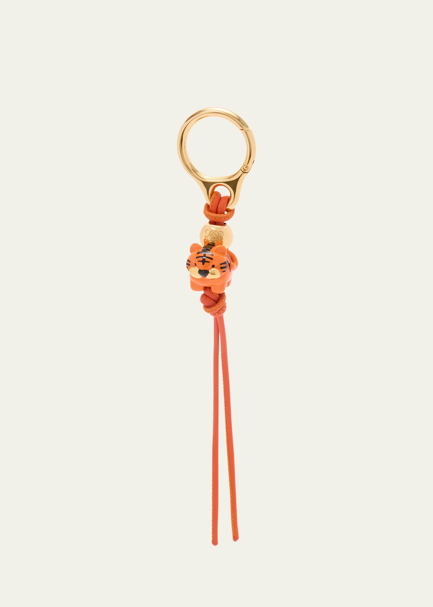 Loewe Tiger Dice Bag Charm in Brass and Leather - Bergdorf Goodman