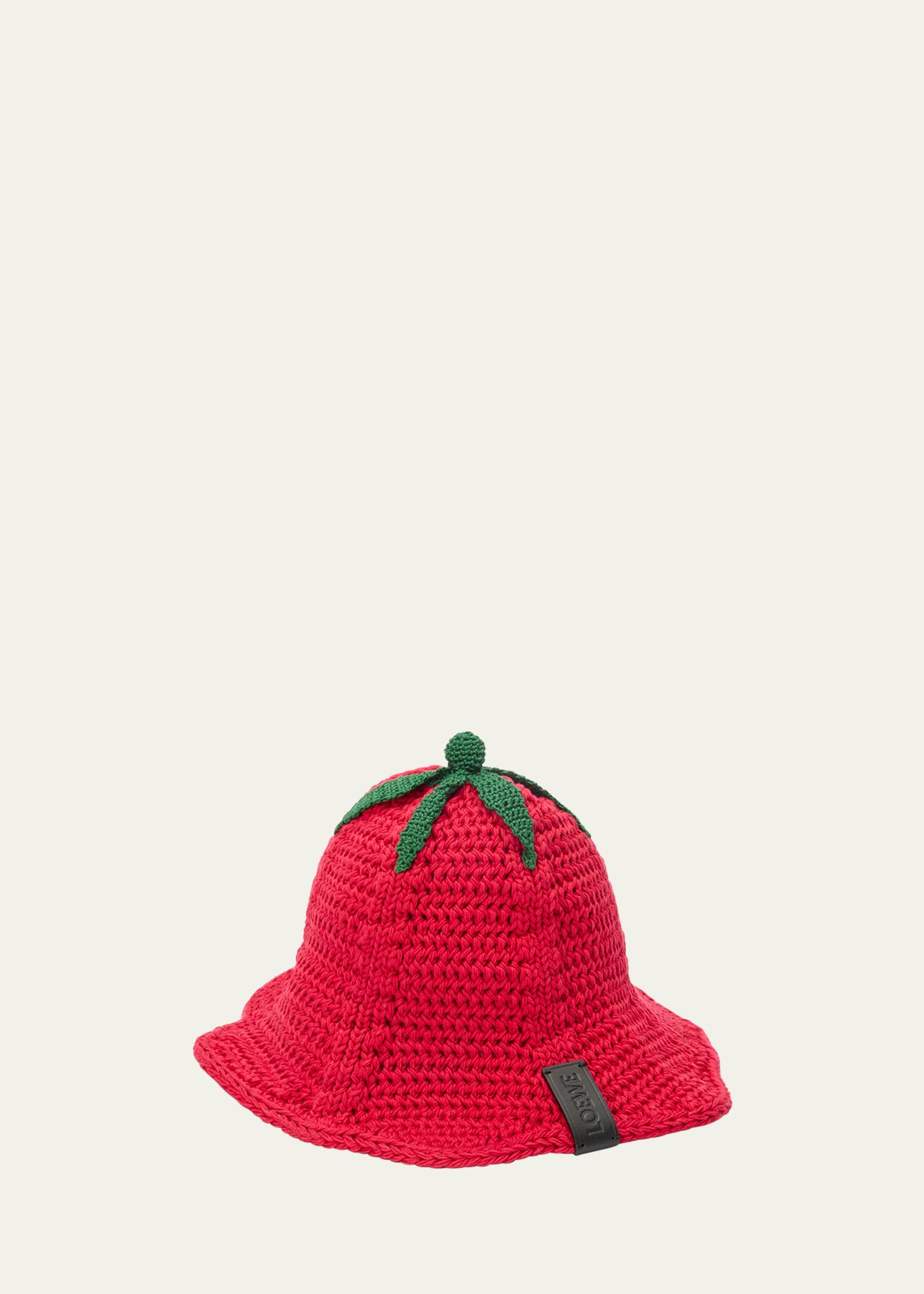 ?️Loewe Multicolor Crochet Bucket Hat with Leather Logo Patch K820HB1XAJ_8798_1F.jpg?sw=1200  main image 2