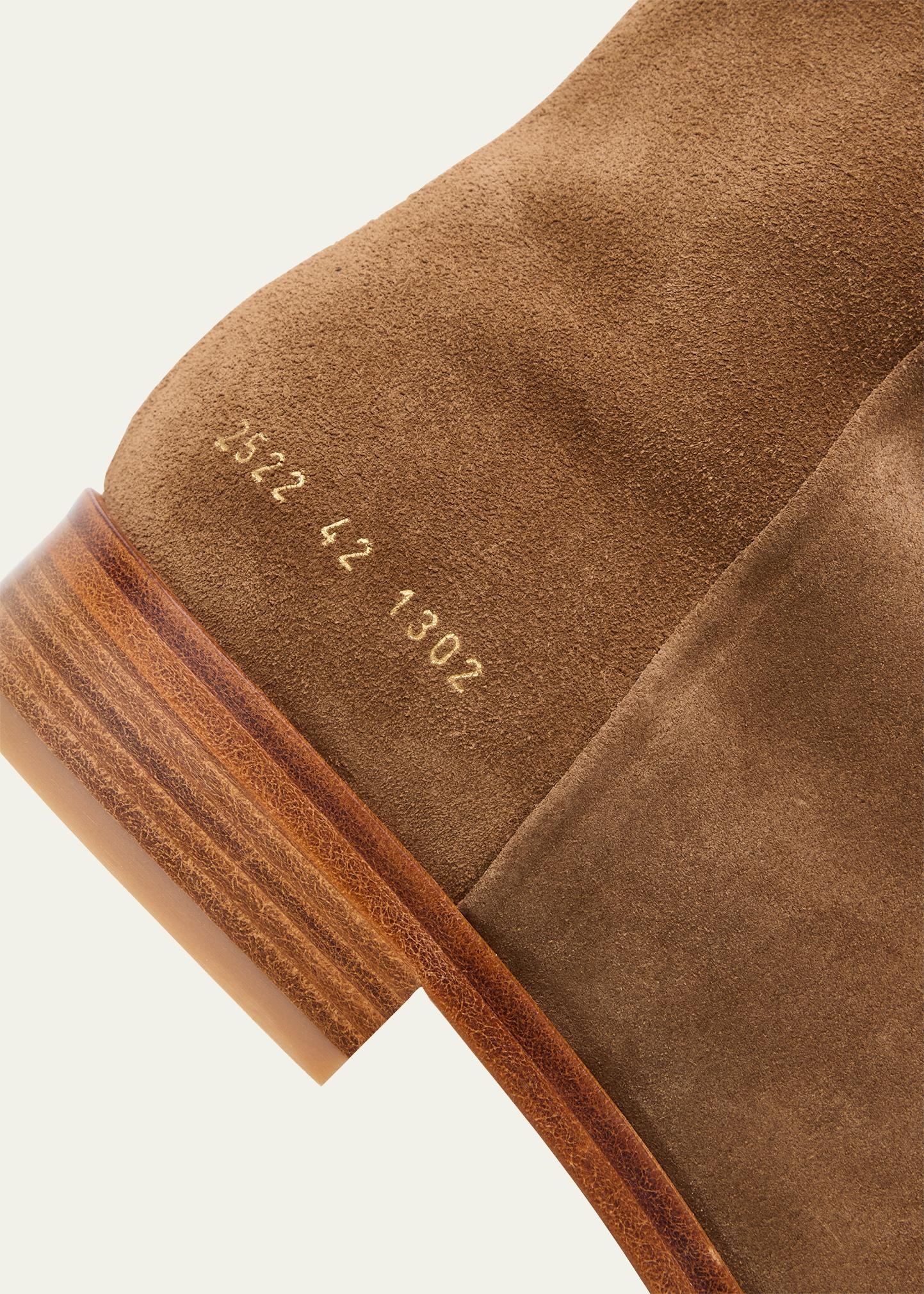 Common Projects Men's Suede Side-Zip Ankle Boots - Bergdorf Goodman