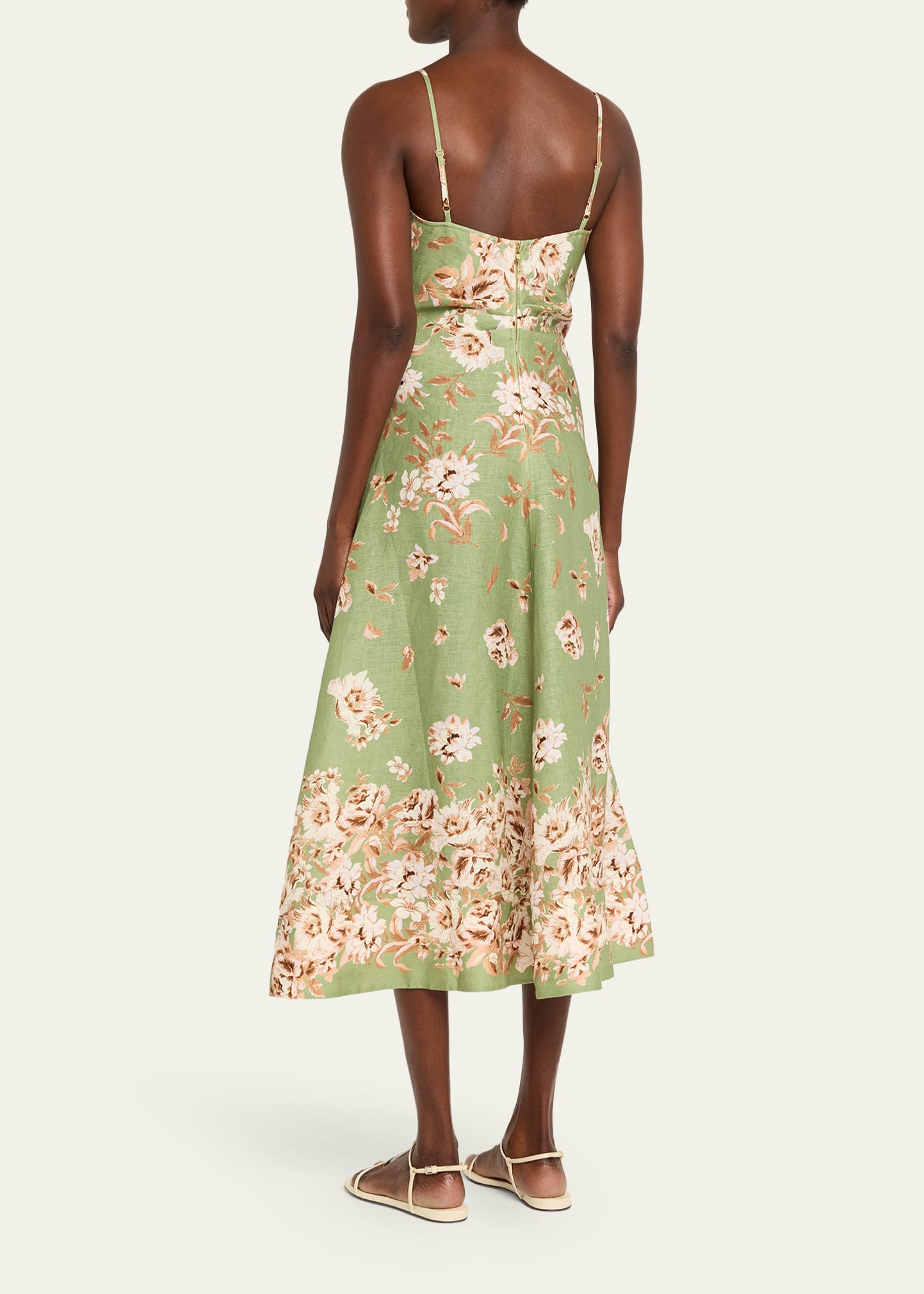 chinese dress ladies Chloe Floral Midi Dress Large