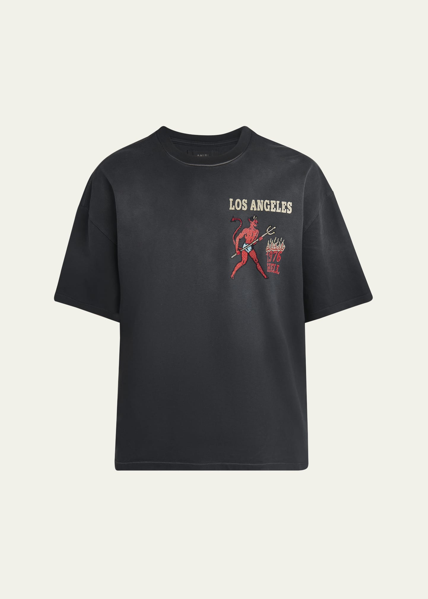 Men's Crystal Sinners Faded Cotton T-Shirt