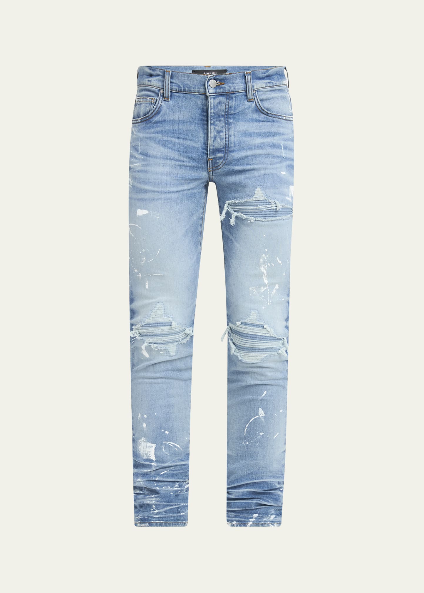 Amiri Men's MX1 Destroyed Skinny Painter Jeans - Bergdorf Goodman