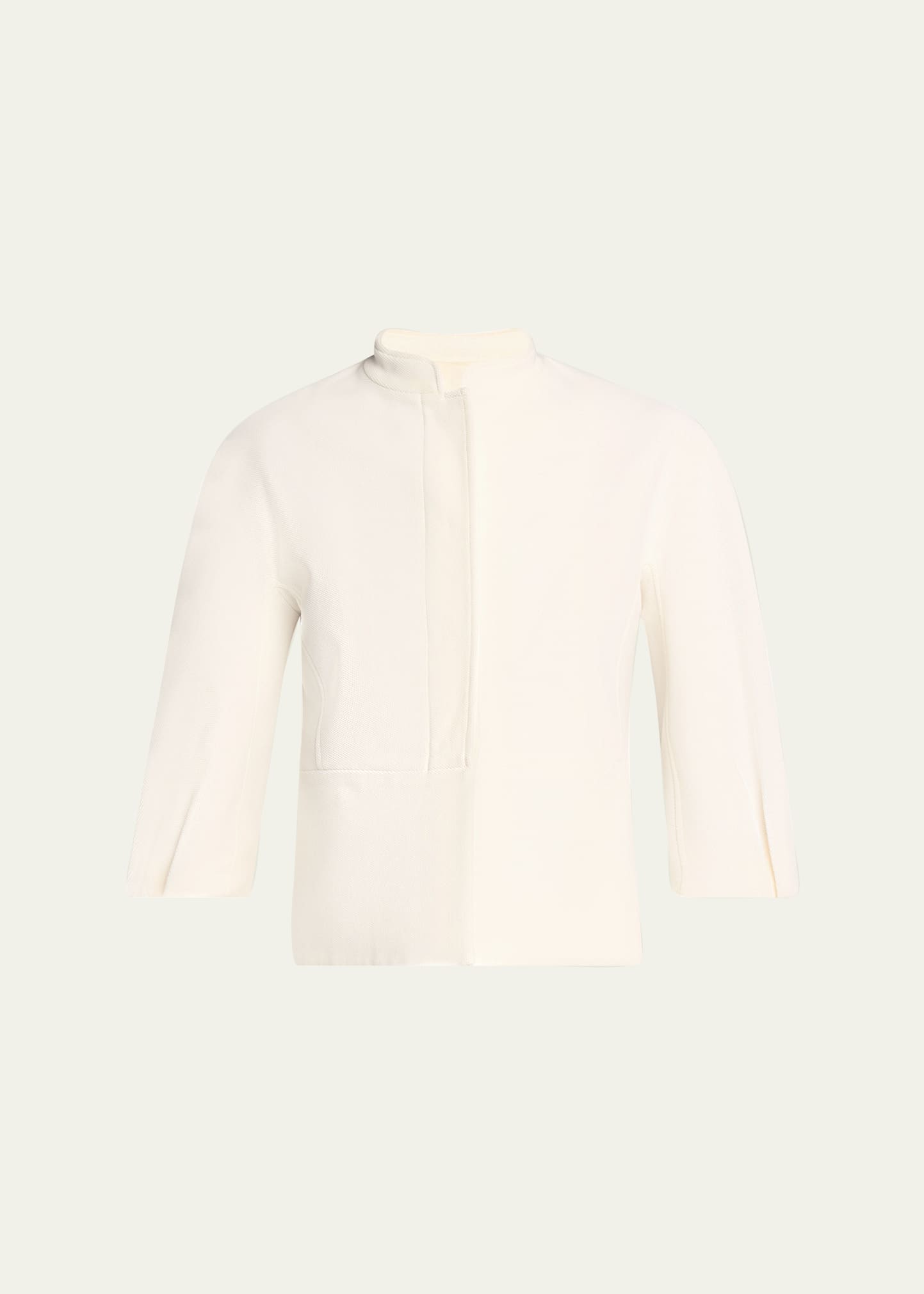 Max Mara Nastro Three-Quarter Sleeve Cotton Jacket