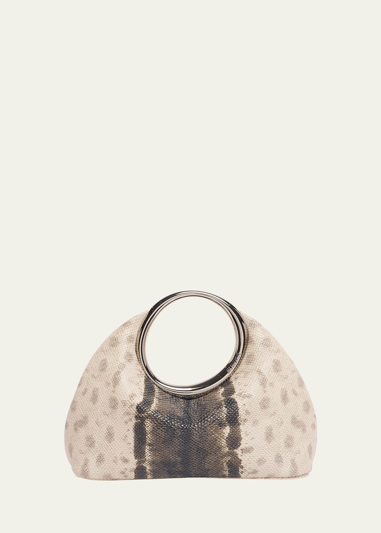 Jacquemus Le Petit Calino Python-Embossed Top-Handle Bag