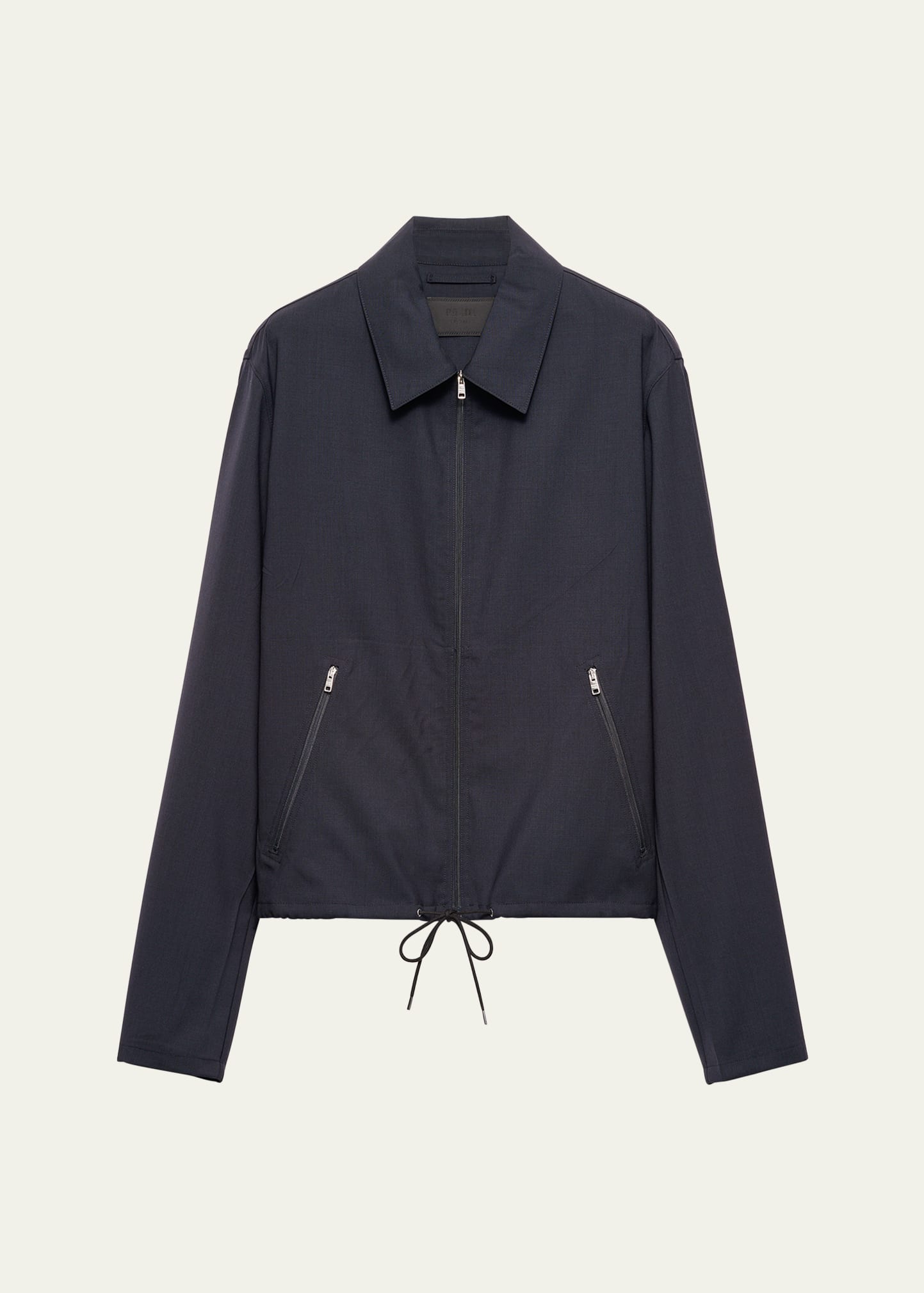 Prada Men's Blouson Wool Zip-Front Jacket - Bergdorf Goodman