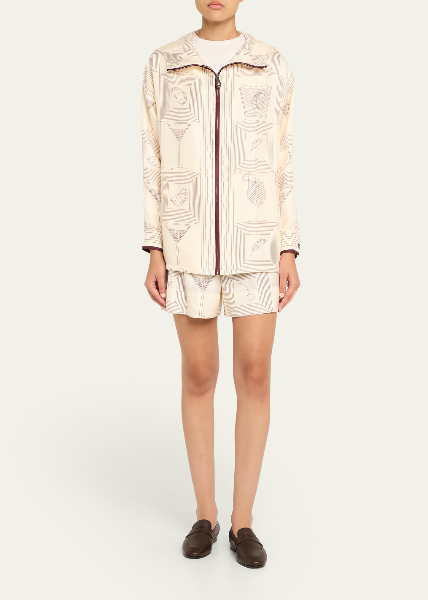 Loro Piana Rafael Aperitivo Twill Hooded Bomber Jacket - Bergdorf