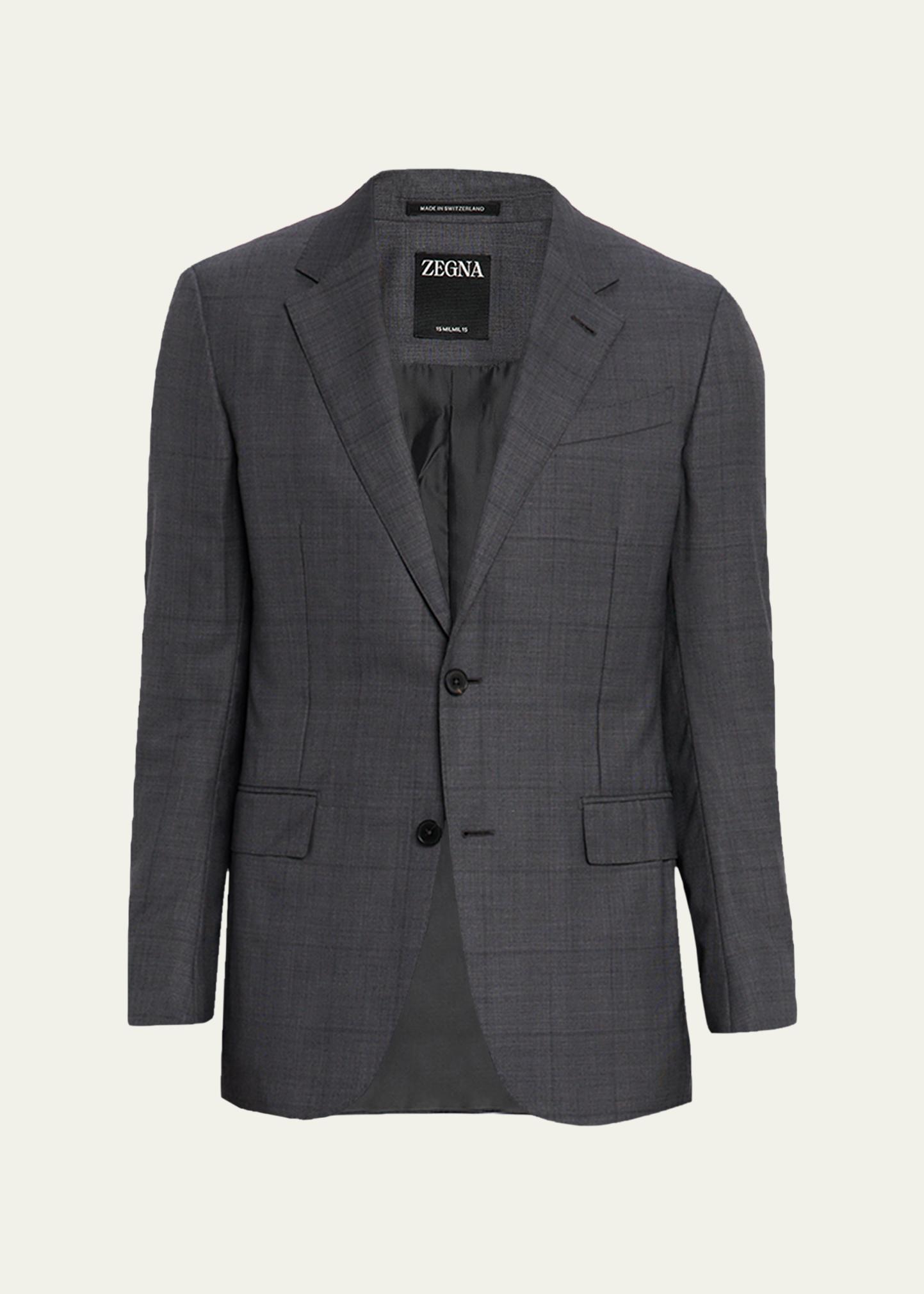 ZEGNA Men's Tonal Plaid 15milmil15 Wool Suit - Bergdorf Goodman