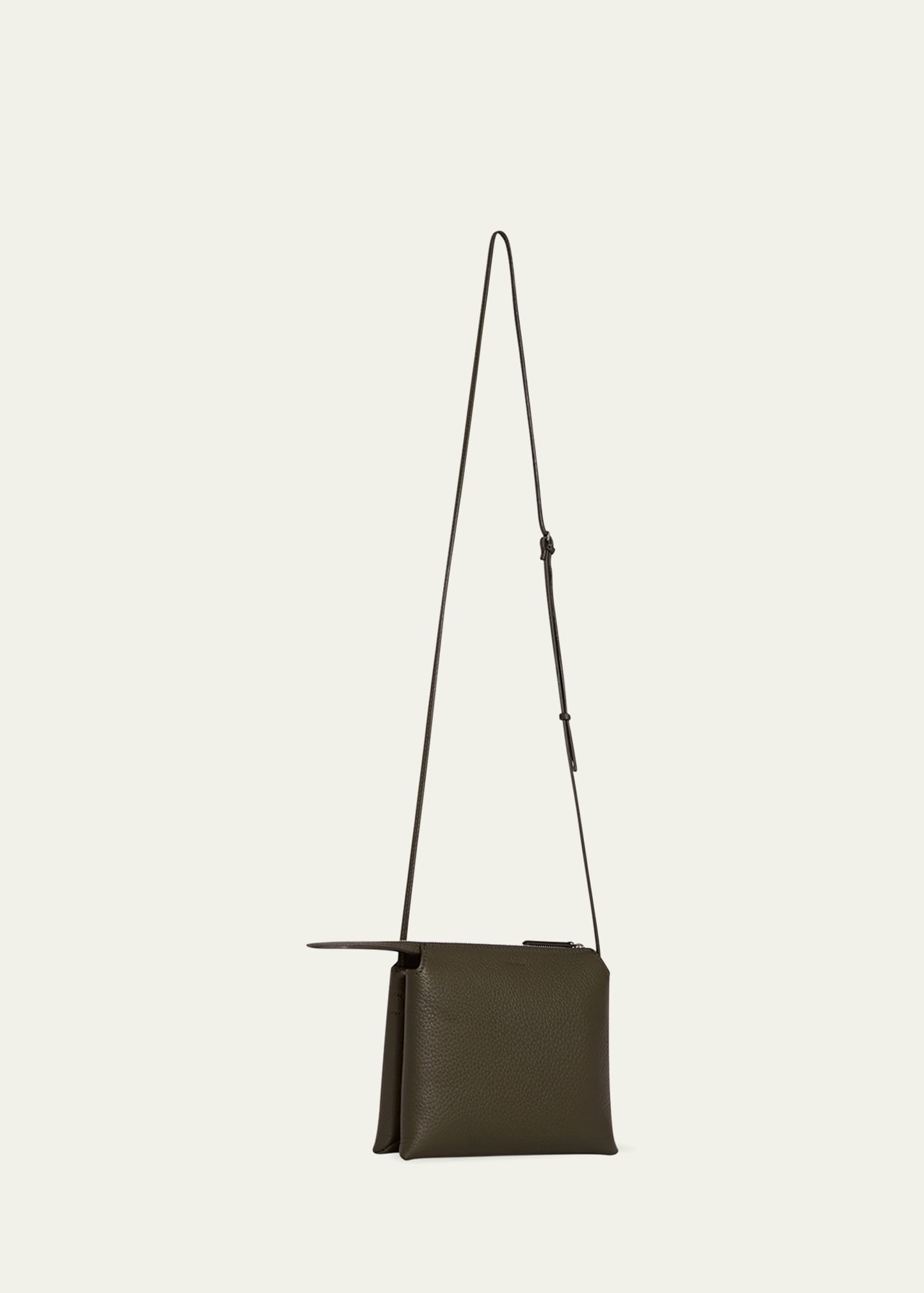 THE ROW Mini Nu Twin Crossbody Bag in Deer Leather - Bergdorf Goodman