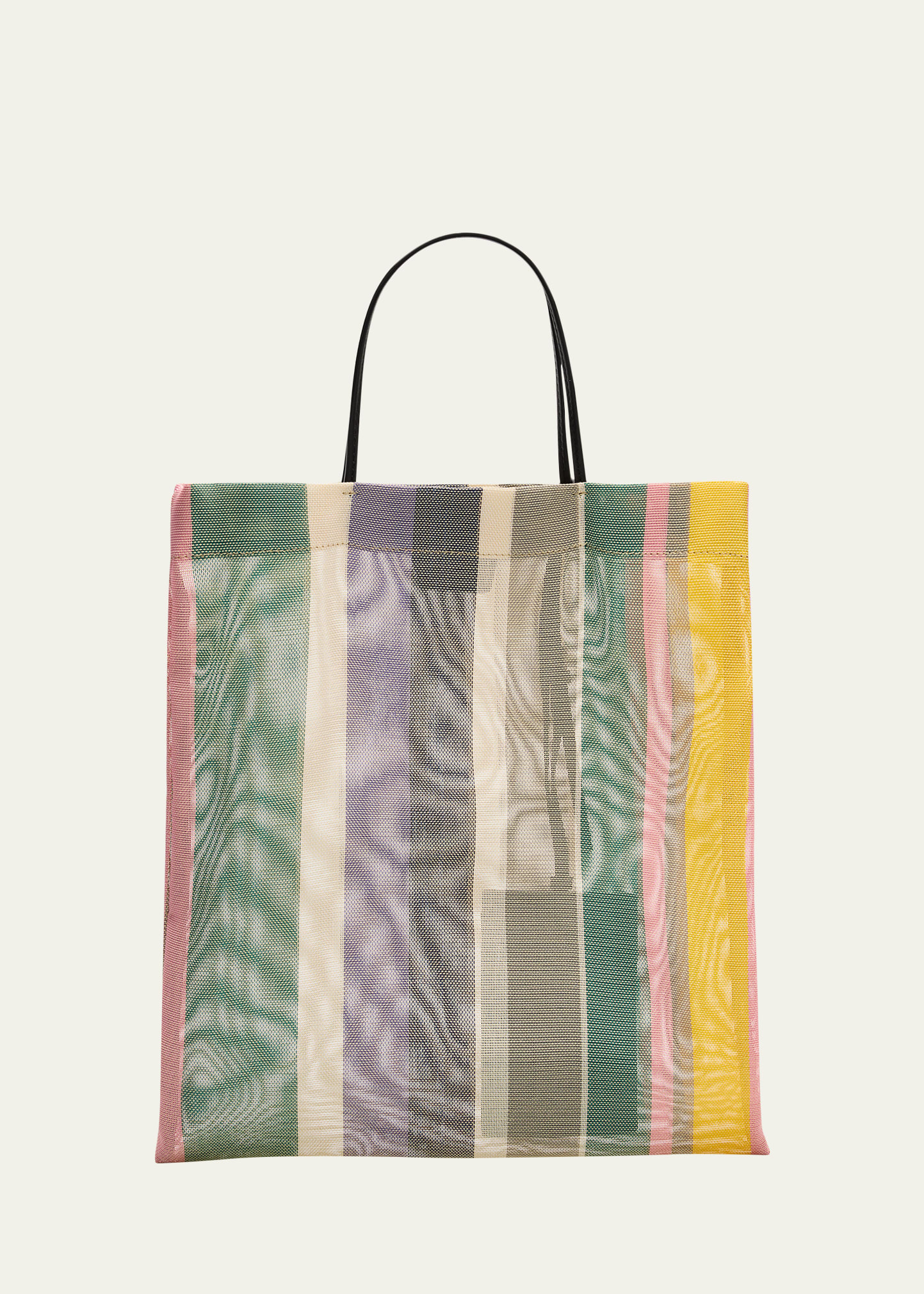 THE ROW Barn Mini Tote Bag in Striped Mesh - Bergdorf Goodman
