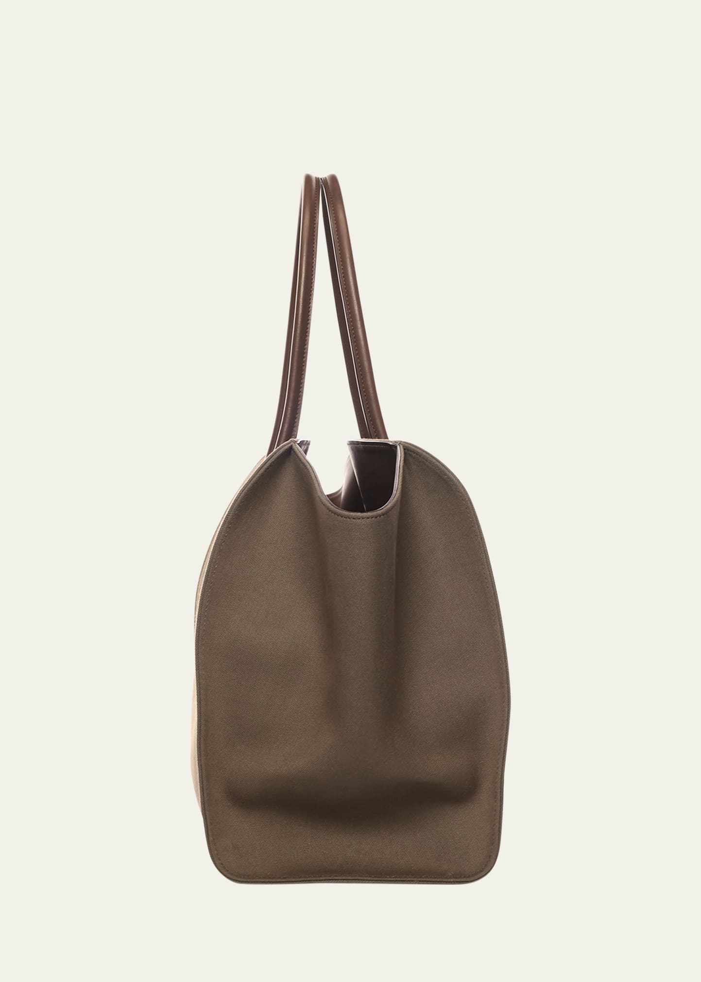 (New)The Row Marlo 17 キャンバス トートバッグ Marlo 17 Bag Green in Cotton Canvas – The Row
