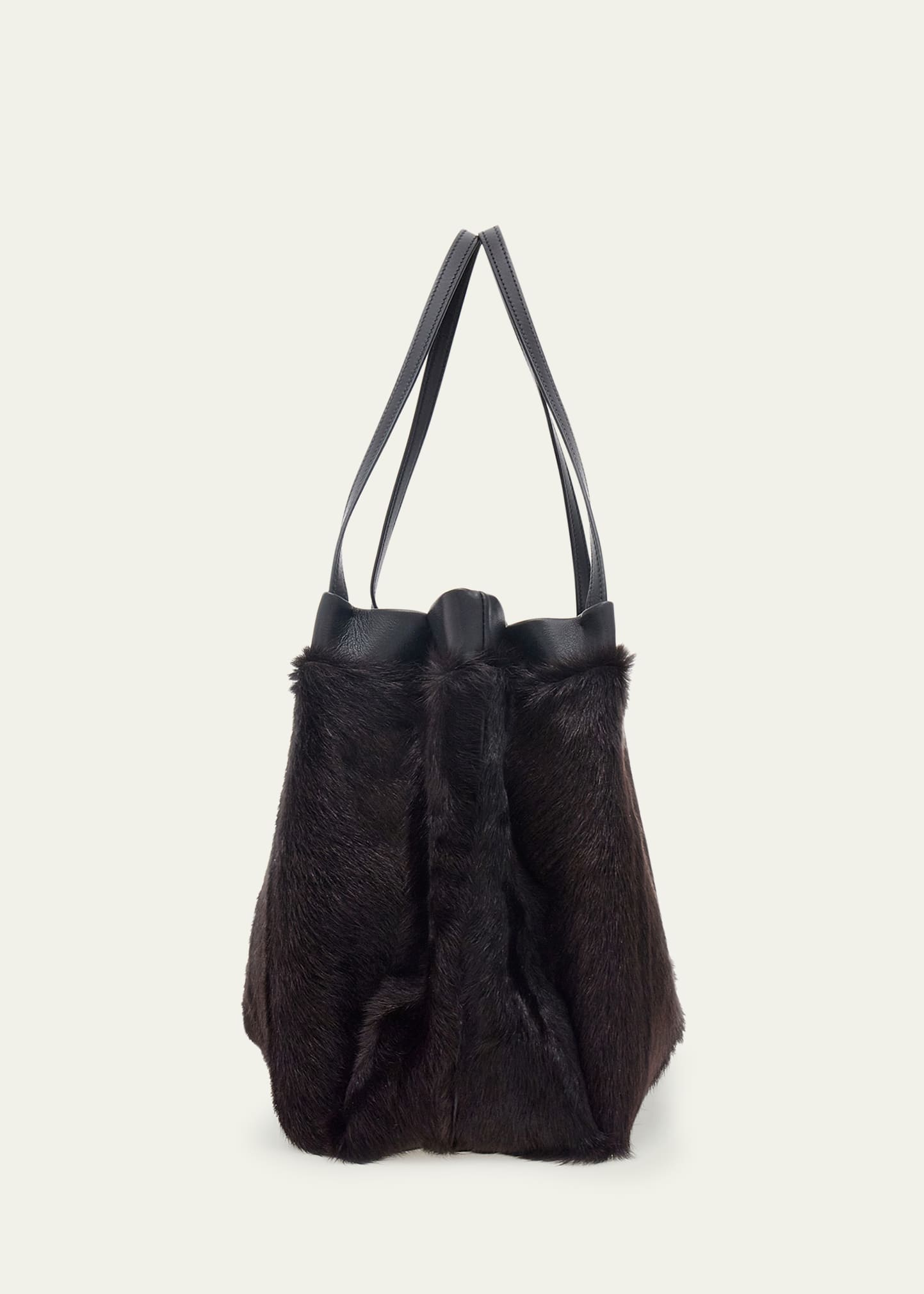 Ferragamo Large Mink-Effect Fur & Leather Tote Bag - Bergdorf Goodman