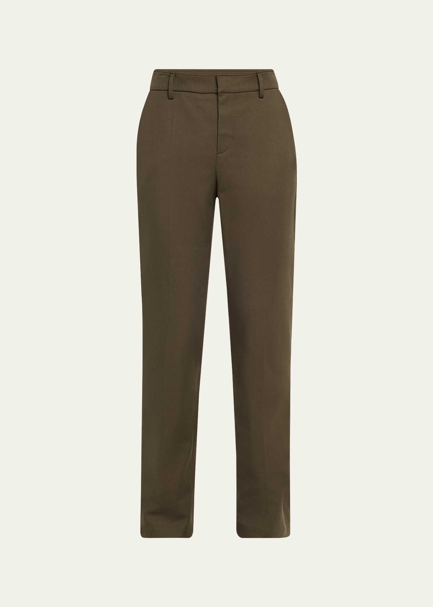 Brunello Cucinelli Cotton Stretch Slim-Leg Cigarette Pants