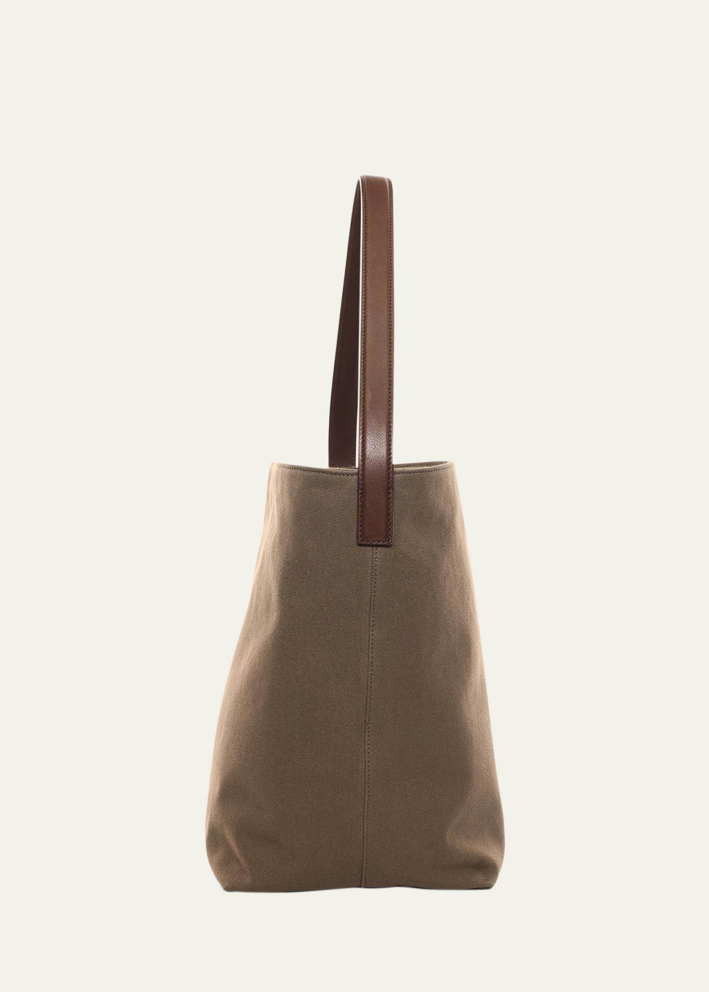 The Row N/S Park Tote Bag in Textured Canvas - Bergdorf Goodman