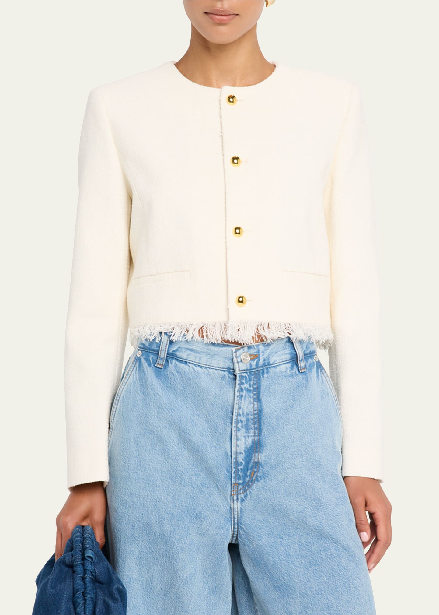 FRAME The Tweed Fringe Jacket - Bergdorf Goodman