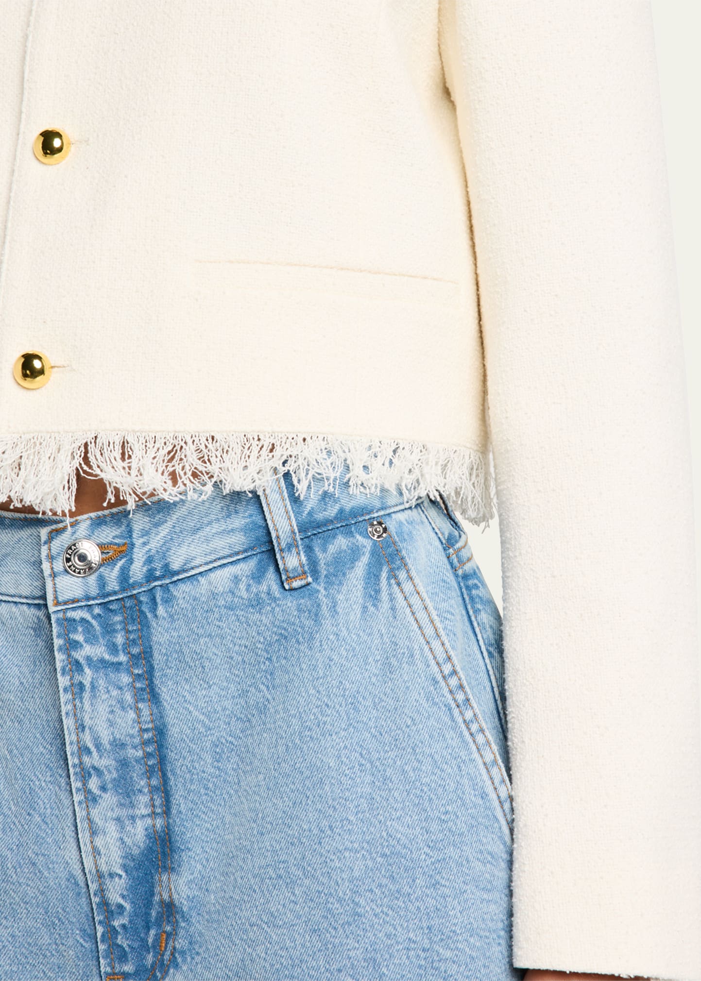 FRAME The Tweed Fringe Jacket - Bergdorf Goodman