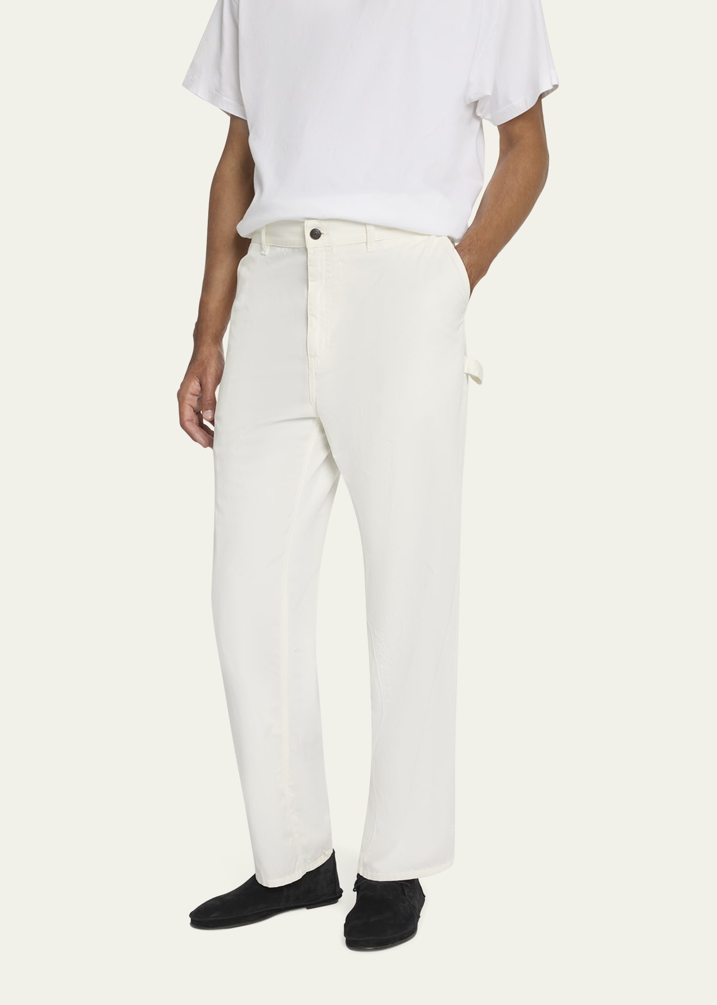 パンツ [THE ROW] Cotton and cashmere sankuro pants Sankuro Pant Black in Cotton and Cashmere – The Row