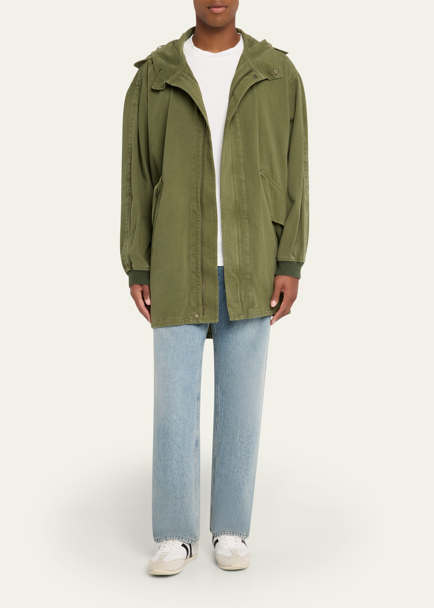 THE ROW Men's Kemet Washed Cotton Fishtail Parka Jacket - Bergdorf
