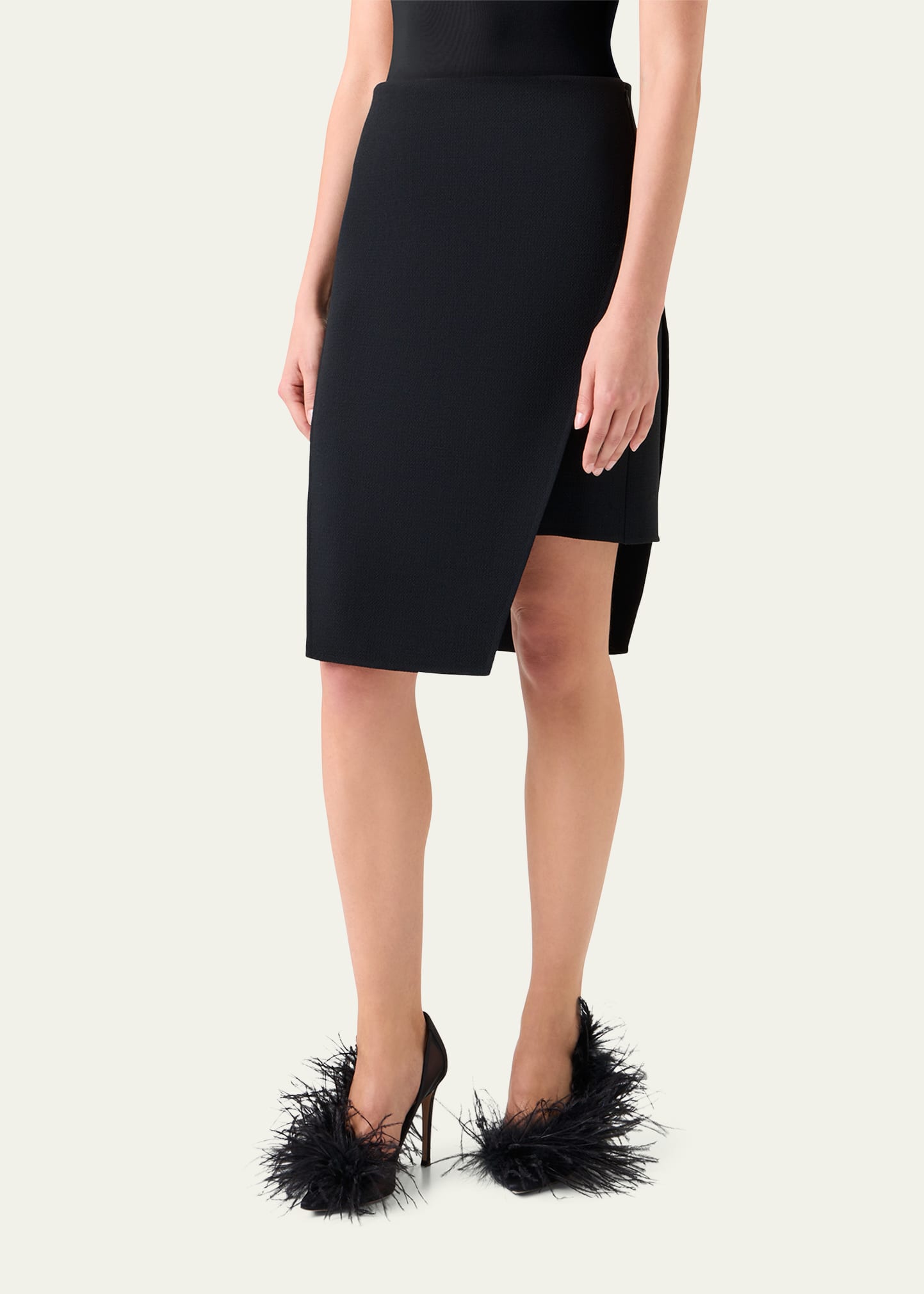Akris Trapezoid Apron Mini Skirt - Bergdorf Goodman