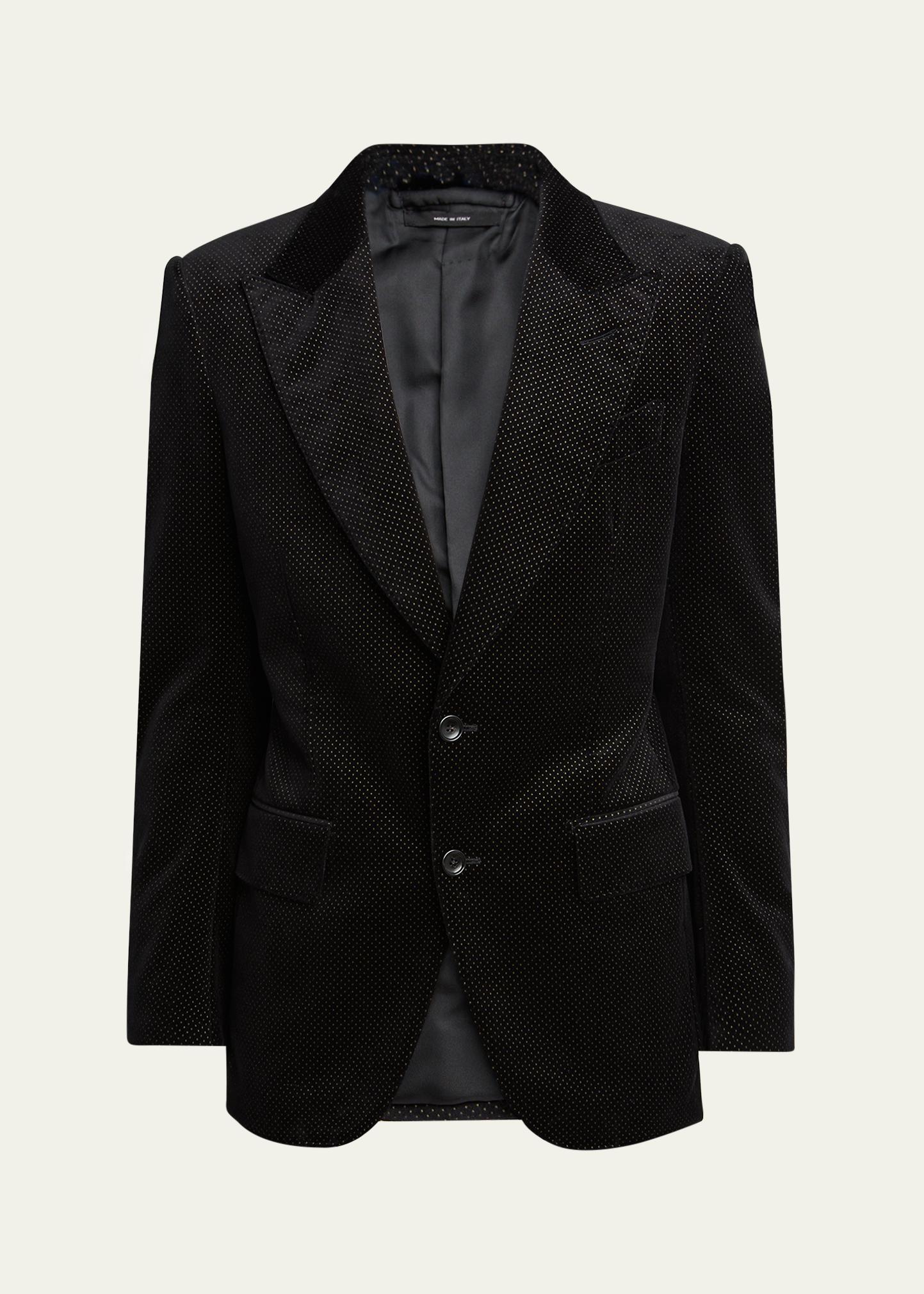 TOM FORD Men's Dyllan Velvet Polka Dot Dinner Jacket - Bergdorf