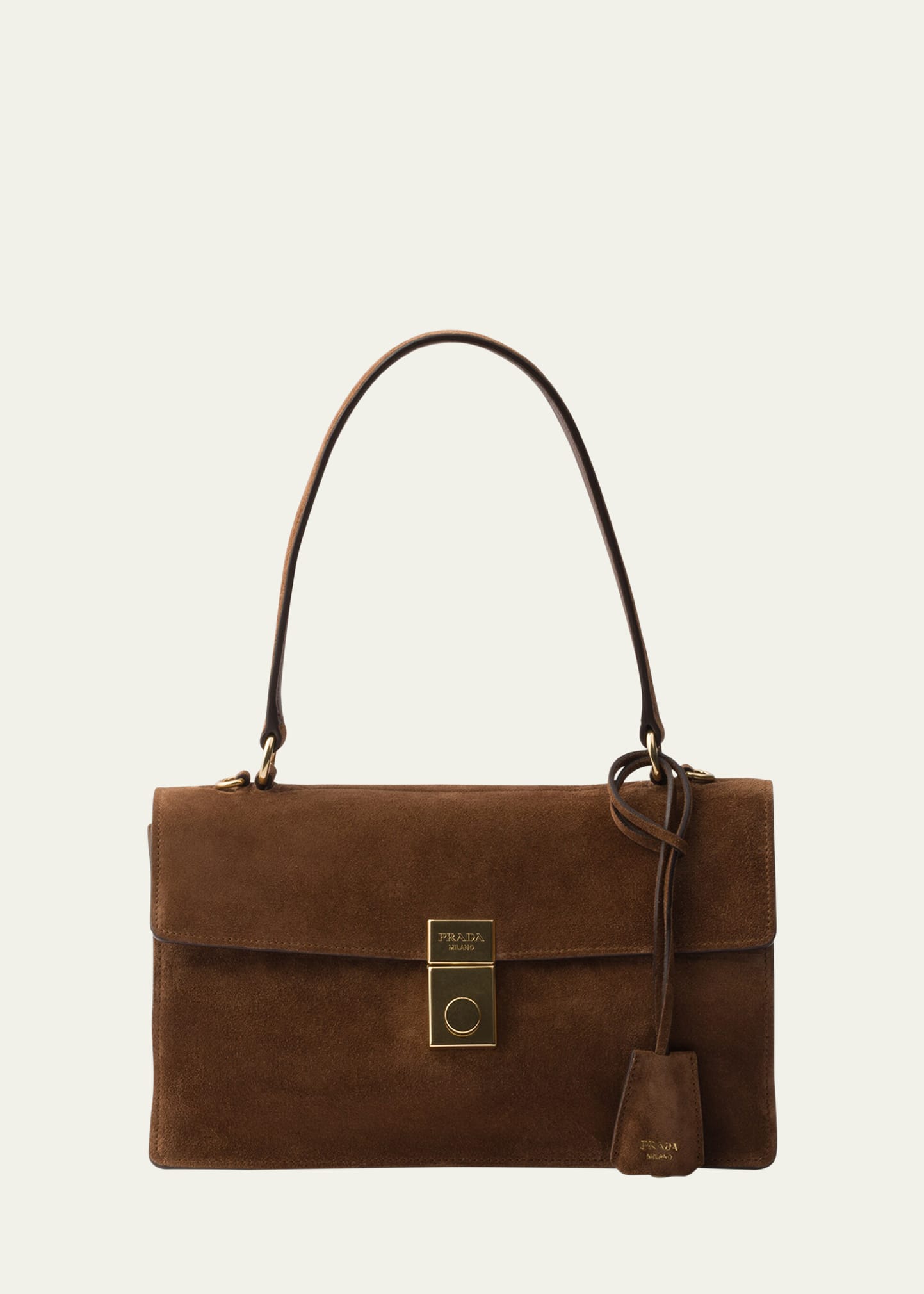Prada Soft Sound Suede Shoulder Bag - Bergdorf Goodman