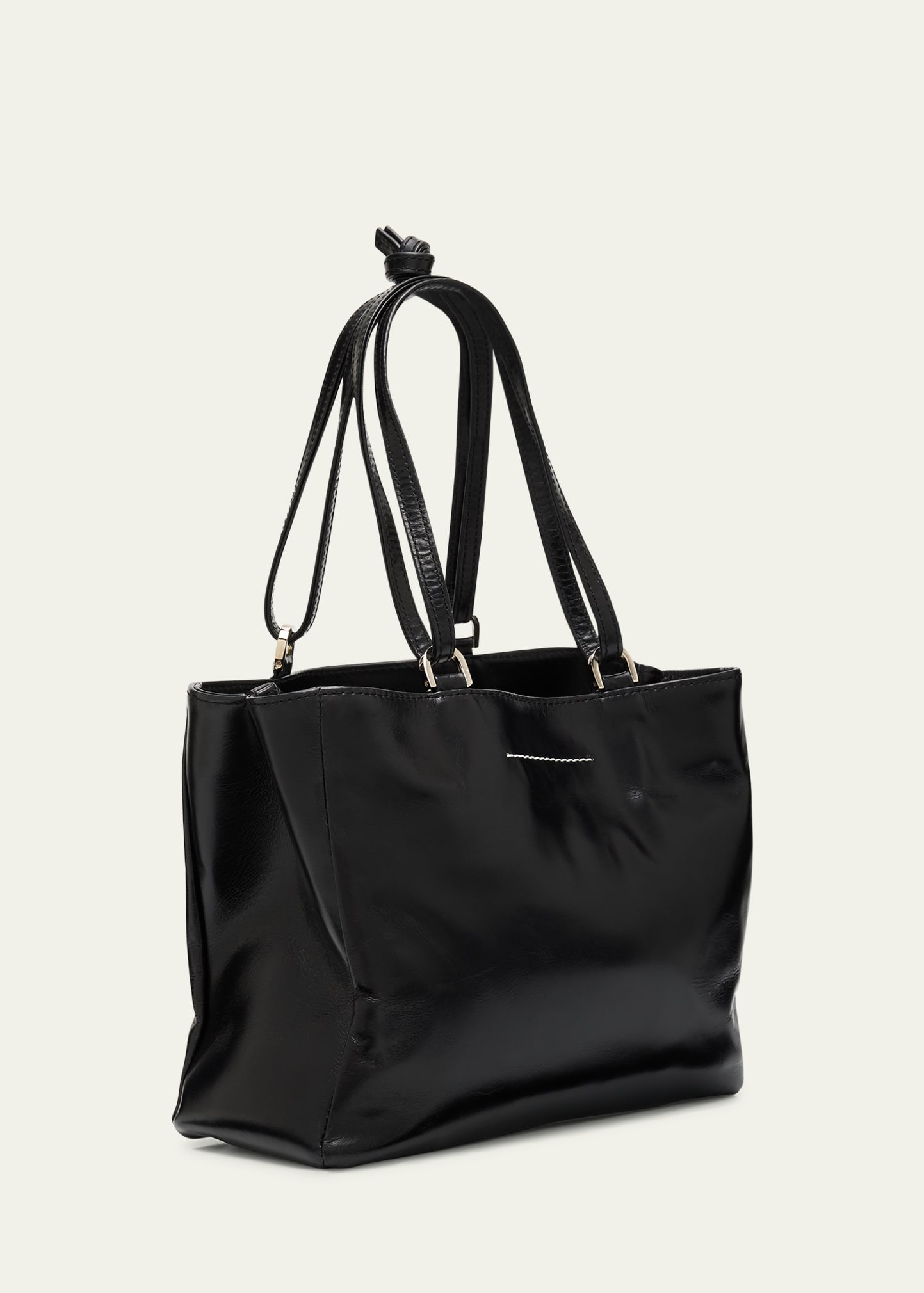 MM6 Maison Margiela Numeric East-West Leather Tote Bag