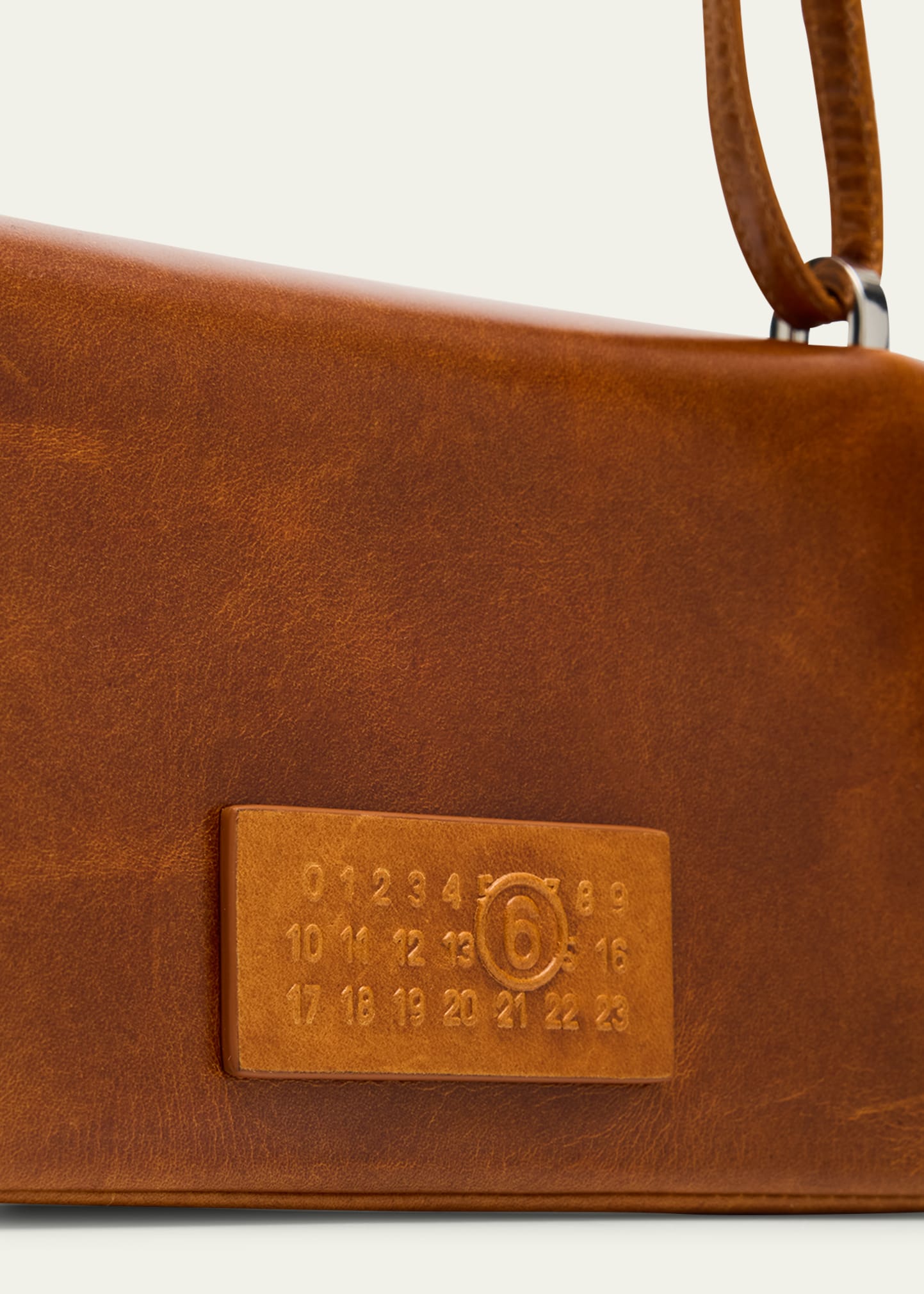 MM6 Maison Margiela Numeric Flap Leather Shoulder Bag - Bergdorf