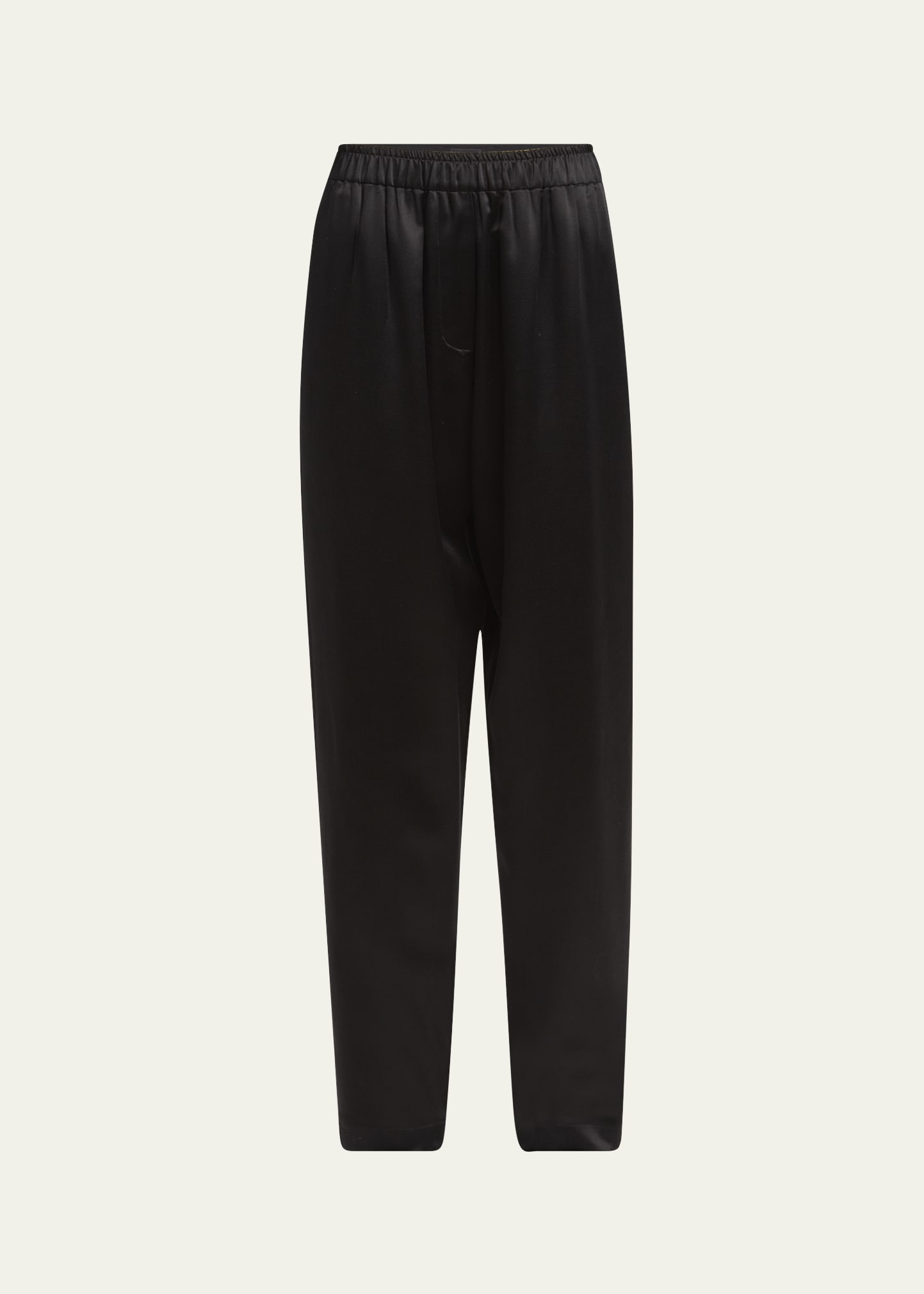Giorgio Armani Pull-On Silk Trousers - Bergdorf Goodman
