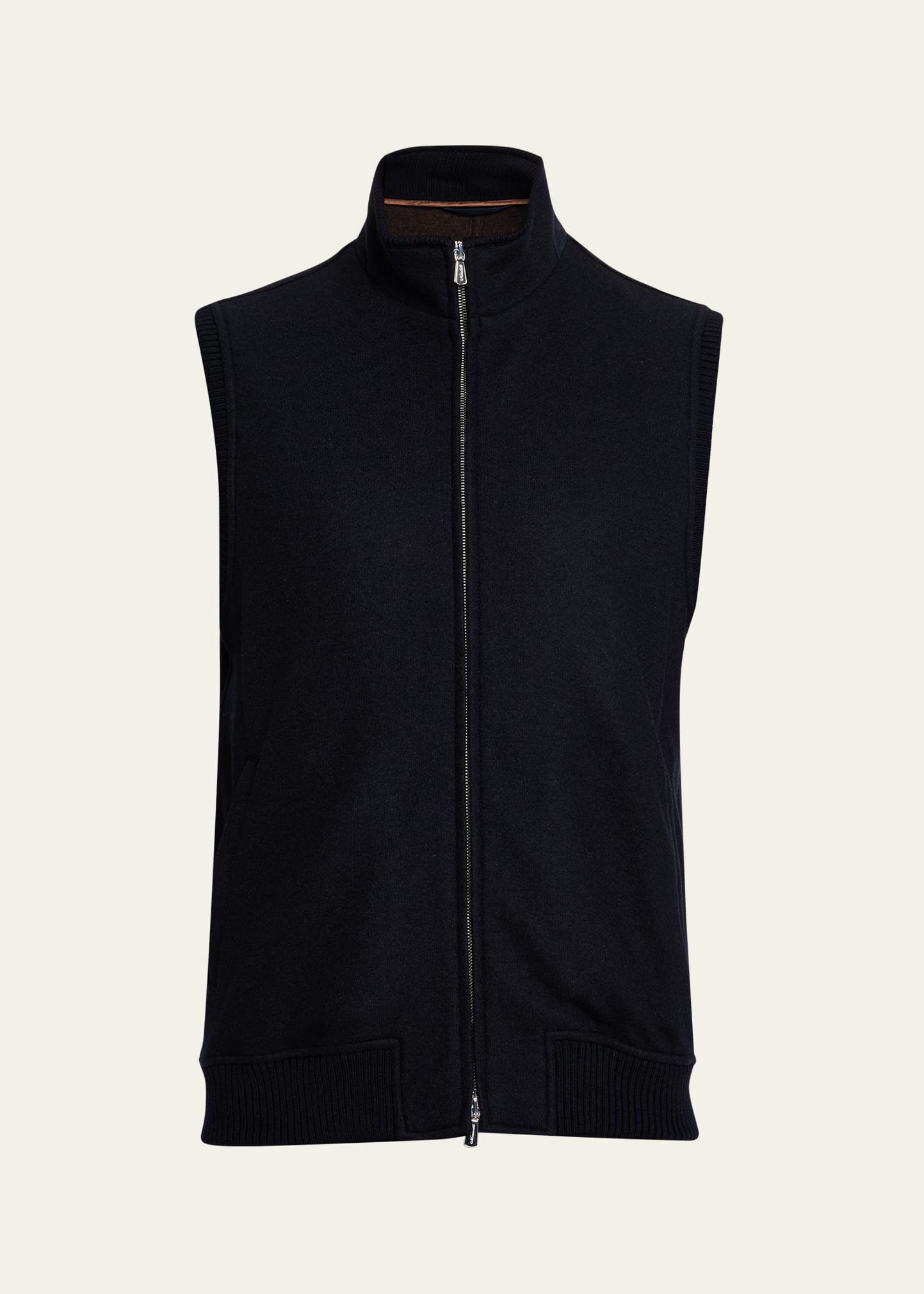 Mandelli Men's Cashmere Jersey Full-Zip Vest - Bergdorf Goodman