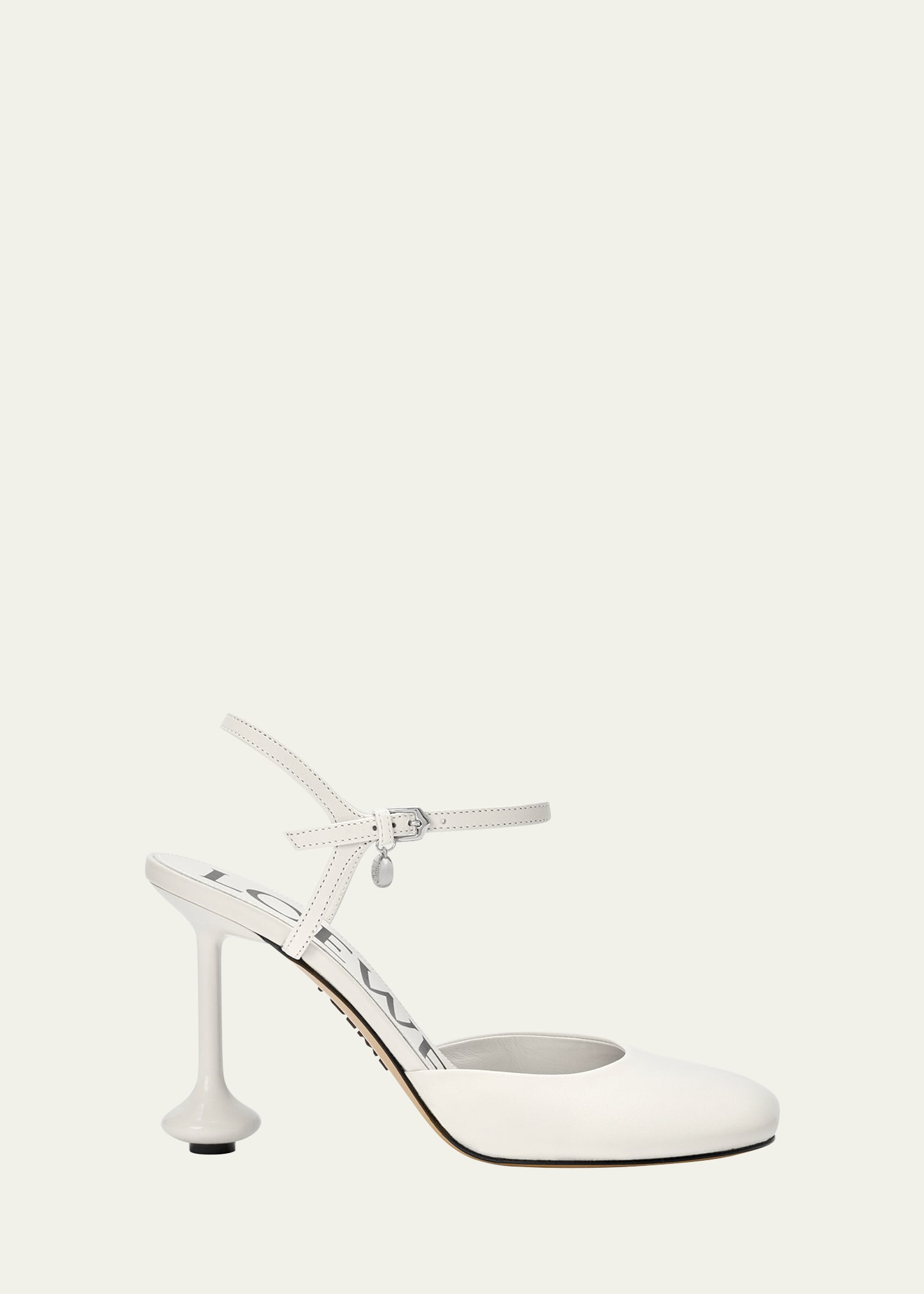 Loewe Toy Leather Ankle-Strap Pumps - Bergdorf Goodman