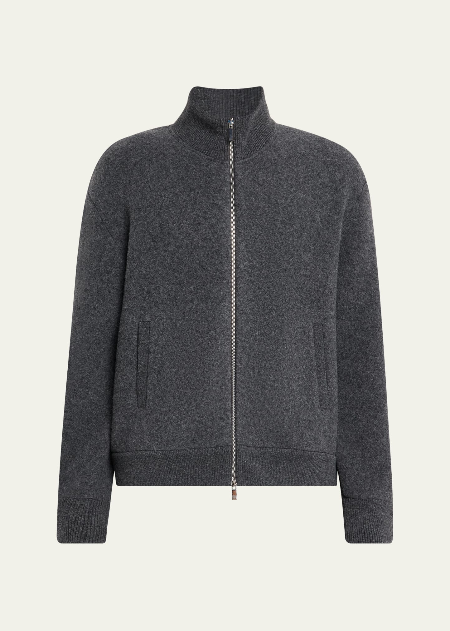 Thom Browne Men's Wool Fleece Full-Zip Bomber Jacket Bergdorf