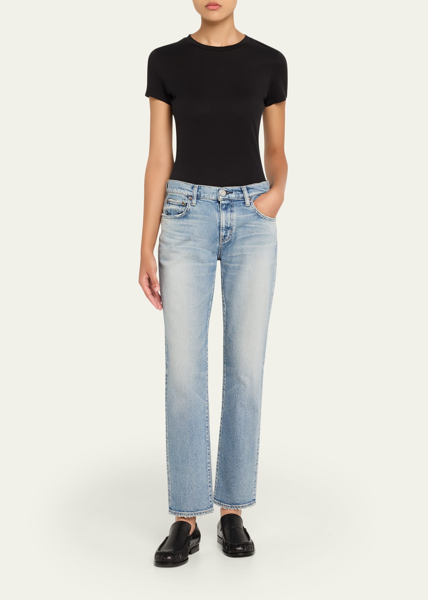 MOUSSY VINTAGE Selbyville Slim Straight Jeans - Bergdorf Goodman