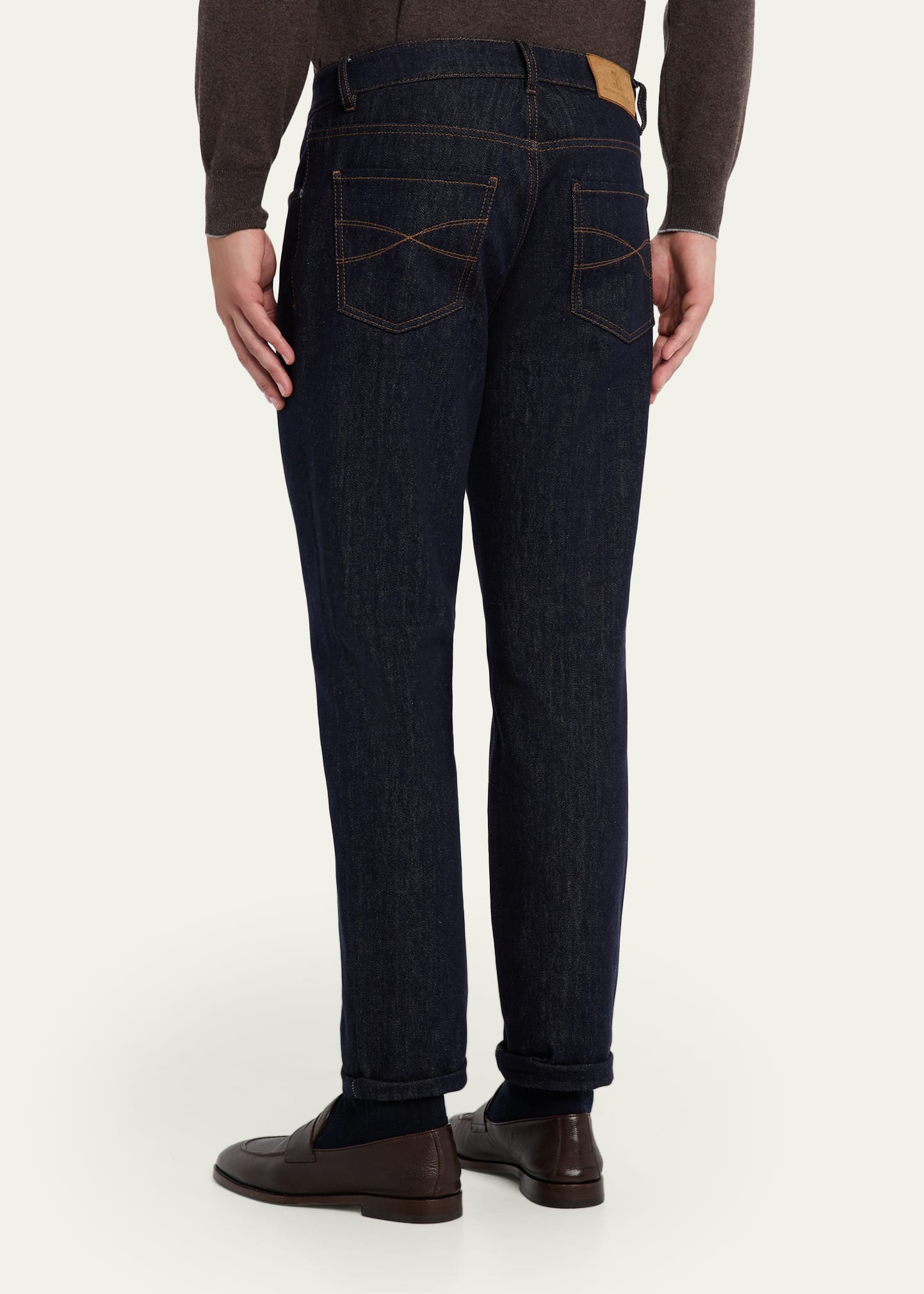 Brunello Cucinelli Men's Italian Selvedge Denim Five-Pocket Pants