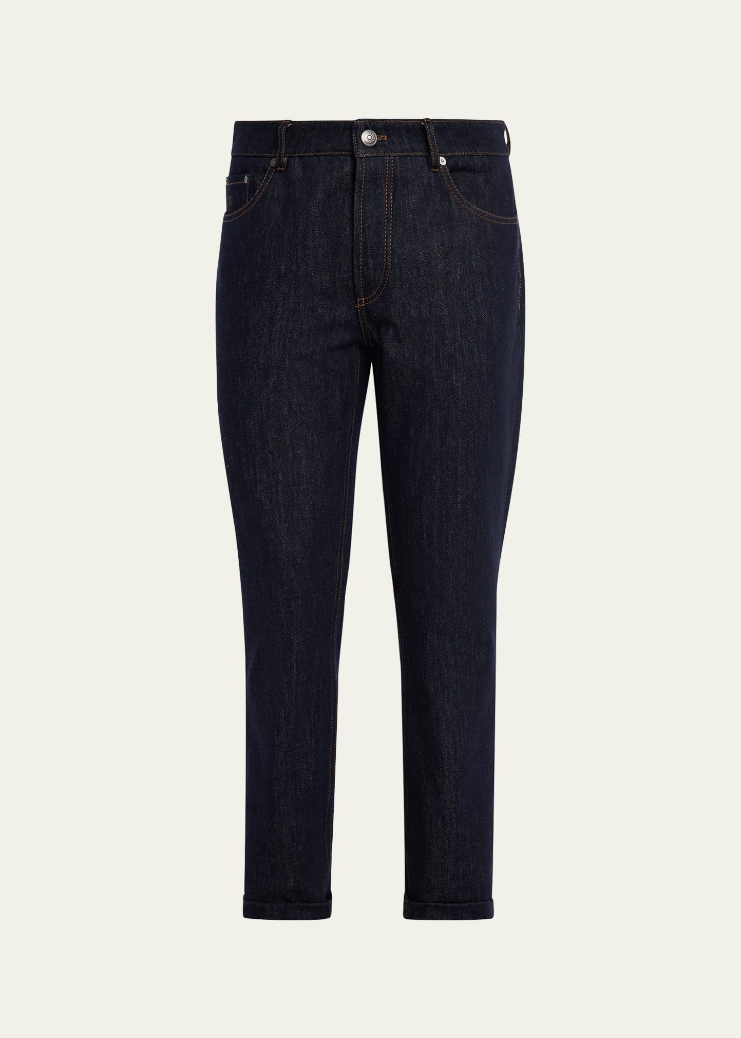 Brunello Cucinelli Men's Italian Selvedge Denim Five-Pocket Pants