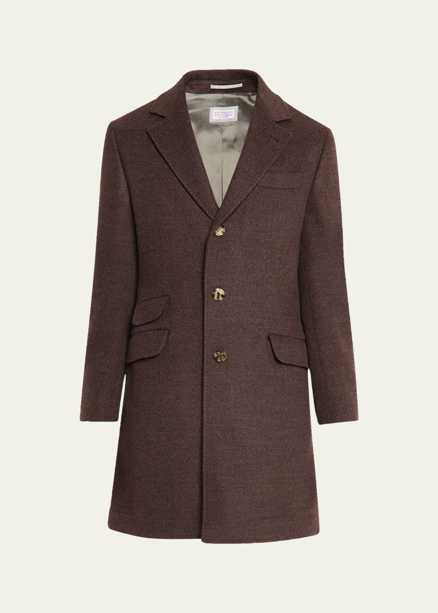 【ドンルク】＊BRUNELLO CUCINELLI＊ウールコートL Brunello Cucinelli Men's Traditional-Fit Wool Overcoat - Bergdorf