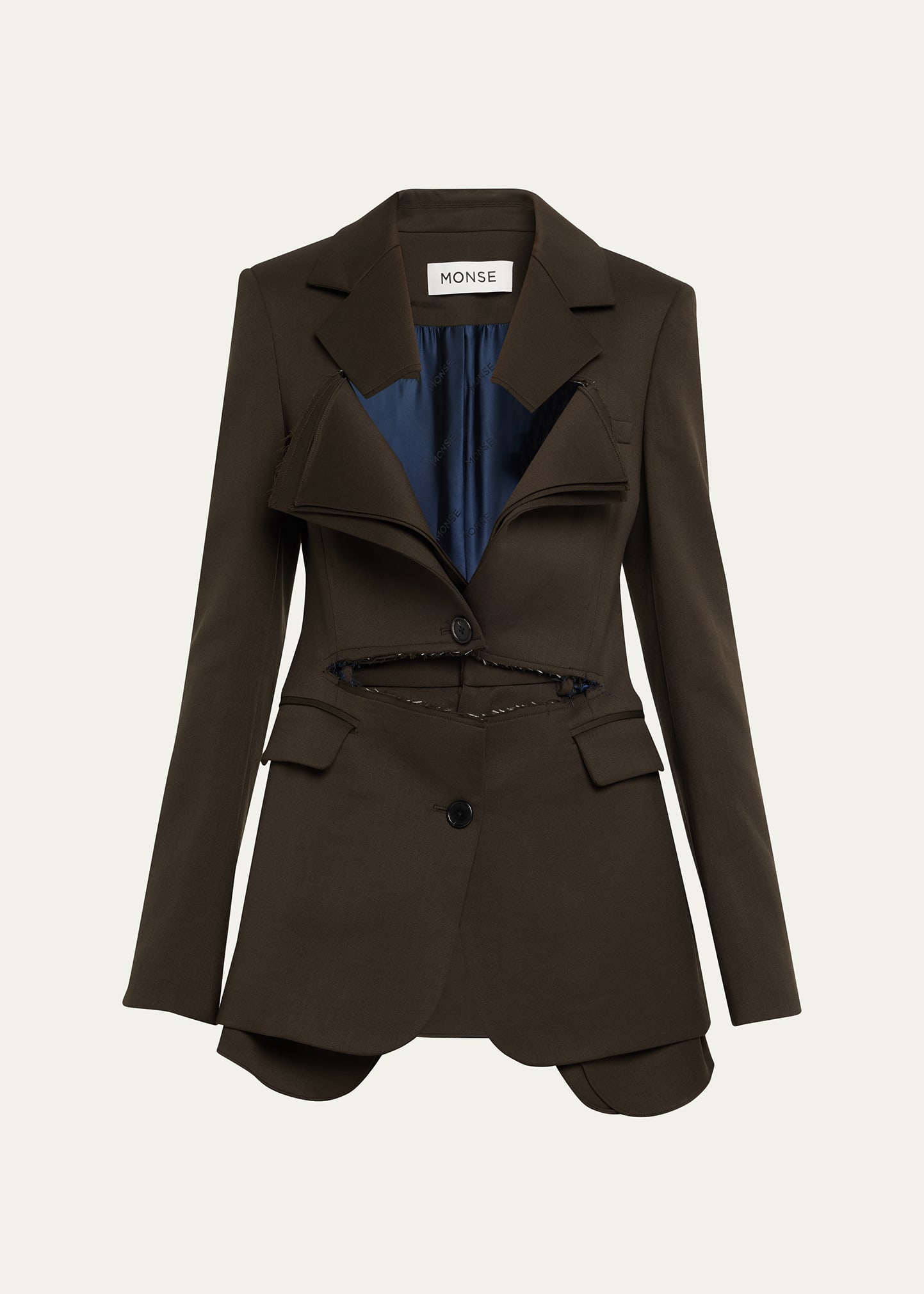 ジャケット Single-Breasted Slashed Blazer Monse Slashed Single-Breasted Blazer Jacket - Bergdorf Goodman