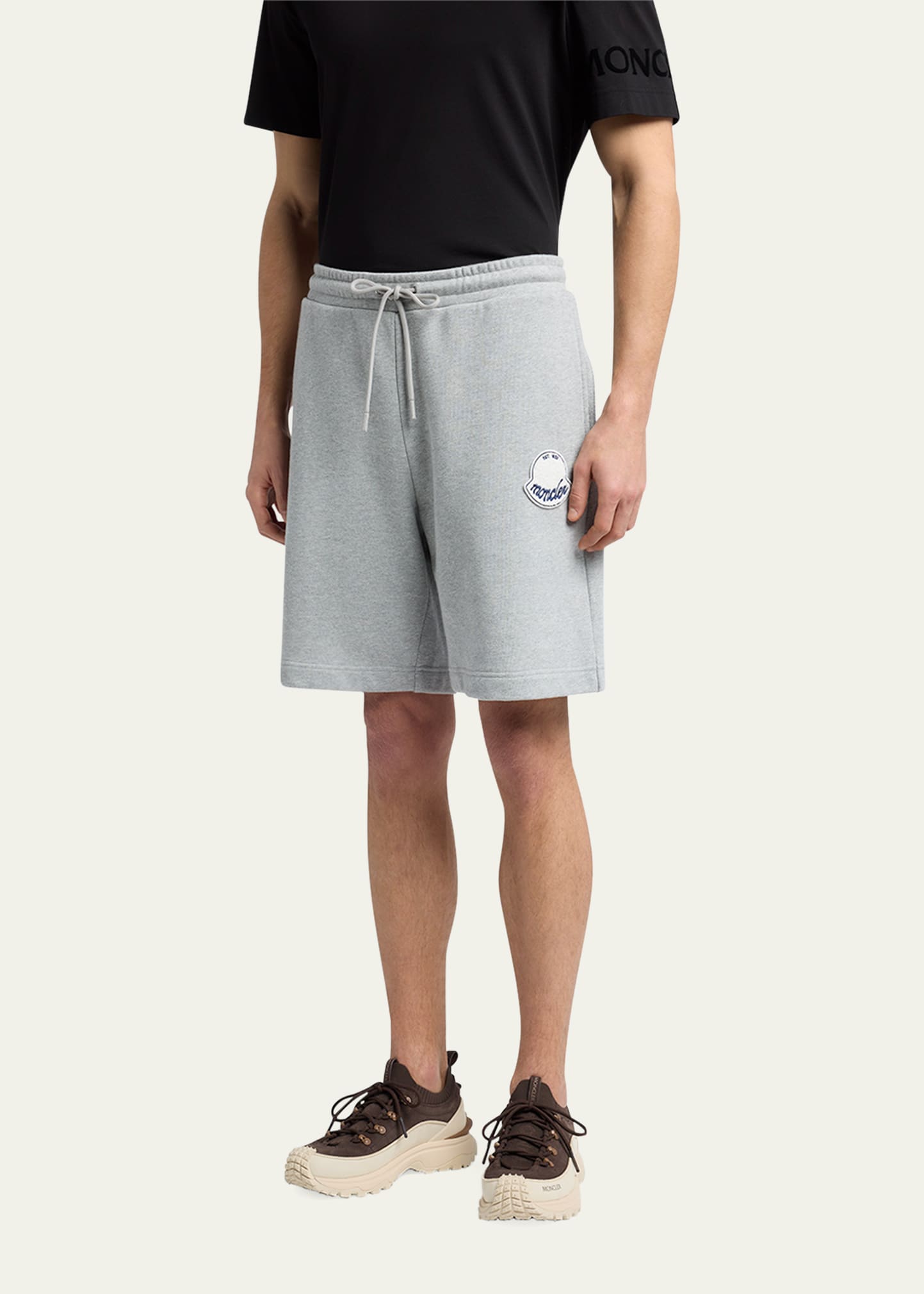Moncler Men's Cotton Drawstring Shorts - Bergdorf Goodman