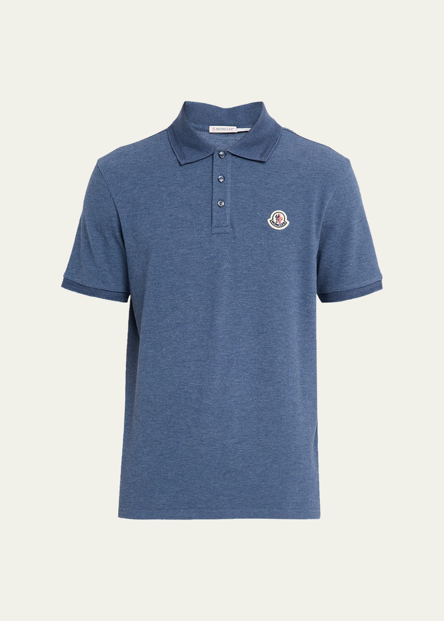 Moncler Men's Chest-Logo Pique Polo Shirt - Bergdorf Goodman