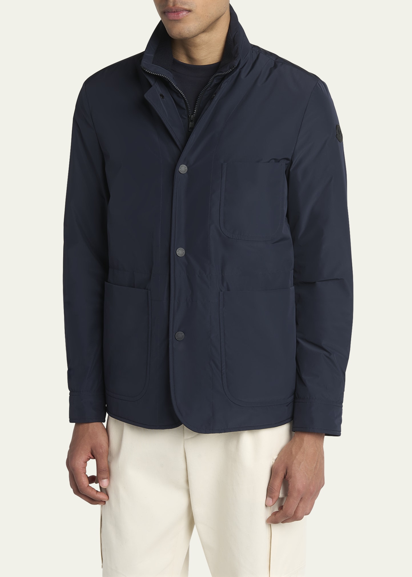 Moncler Men's Edit Navy Brieuc Jacket - Bergdorf Goodman
