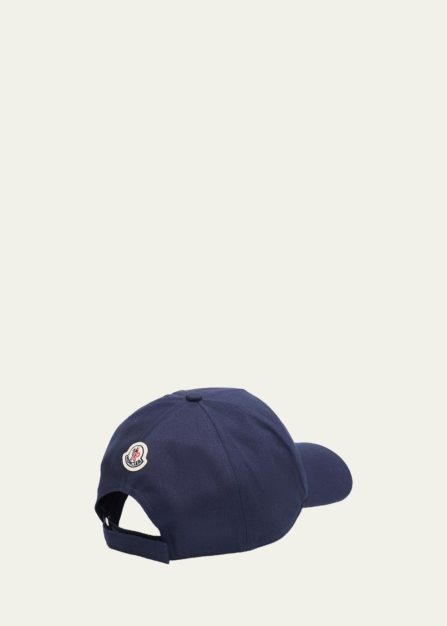 Moncler Men's Maxi-M Logo Cotton Baseball Cap - Bergdorf Goodman