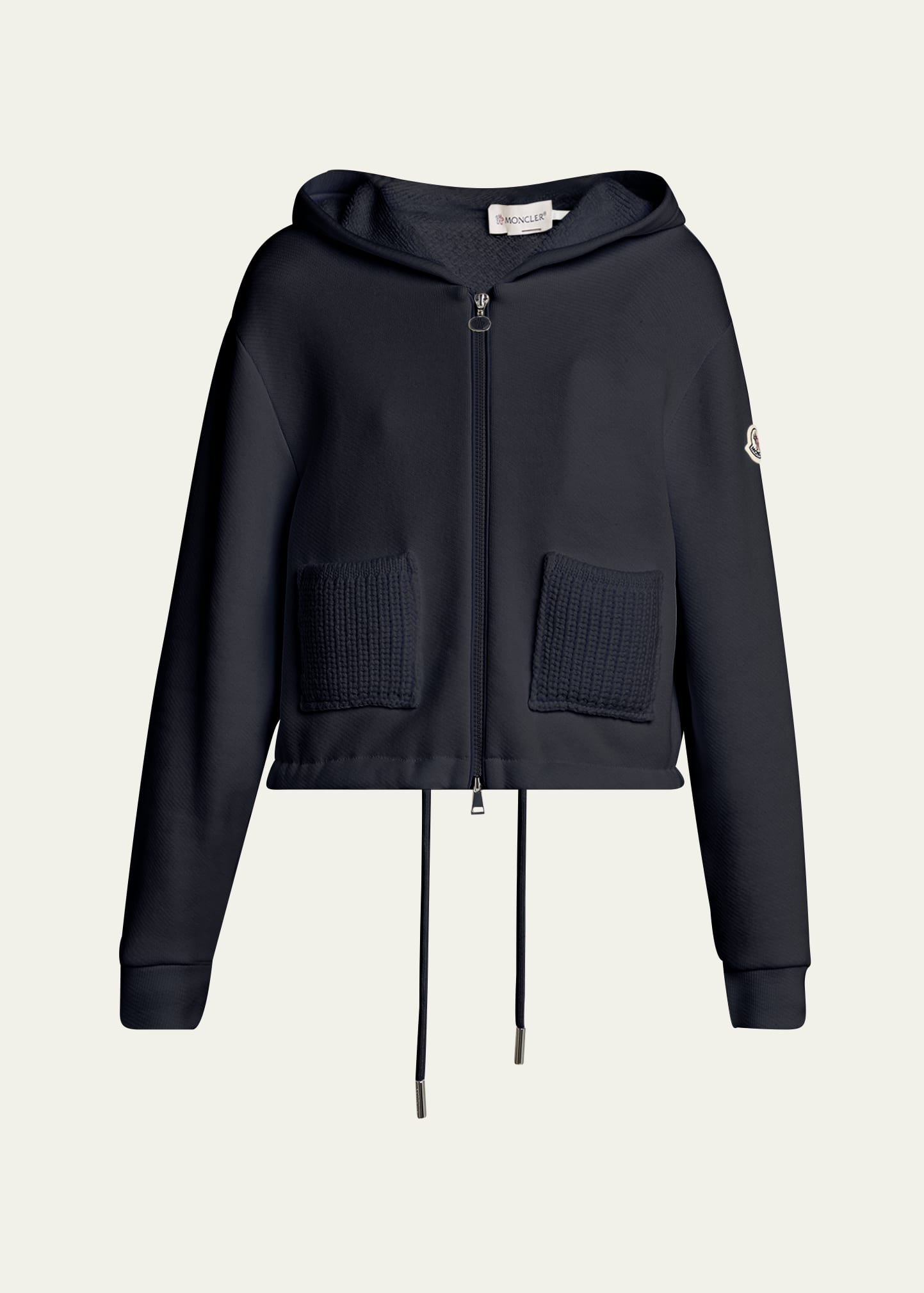 【関税＆送料込み】Moncler Plush Hooded Cardigan Moncler Hooded Zip-Up Cardigan - Bergdorf Goodman