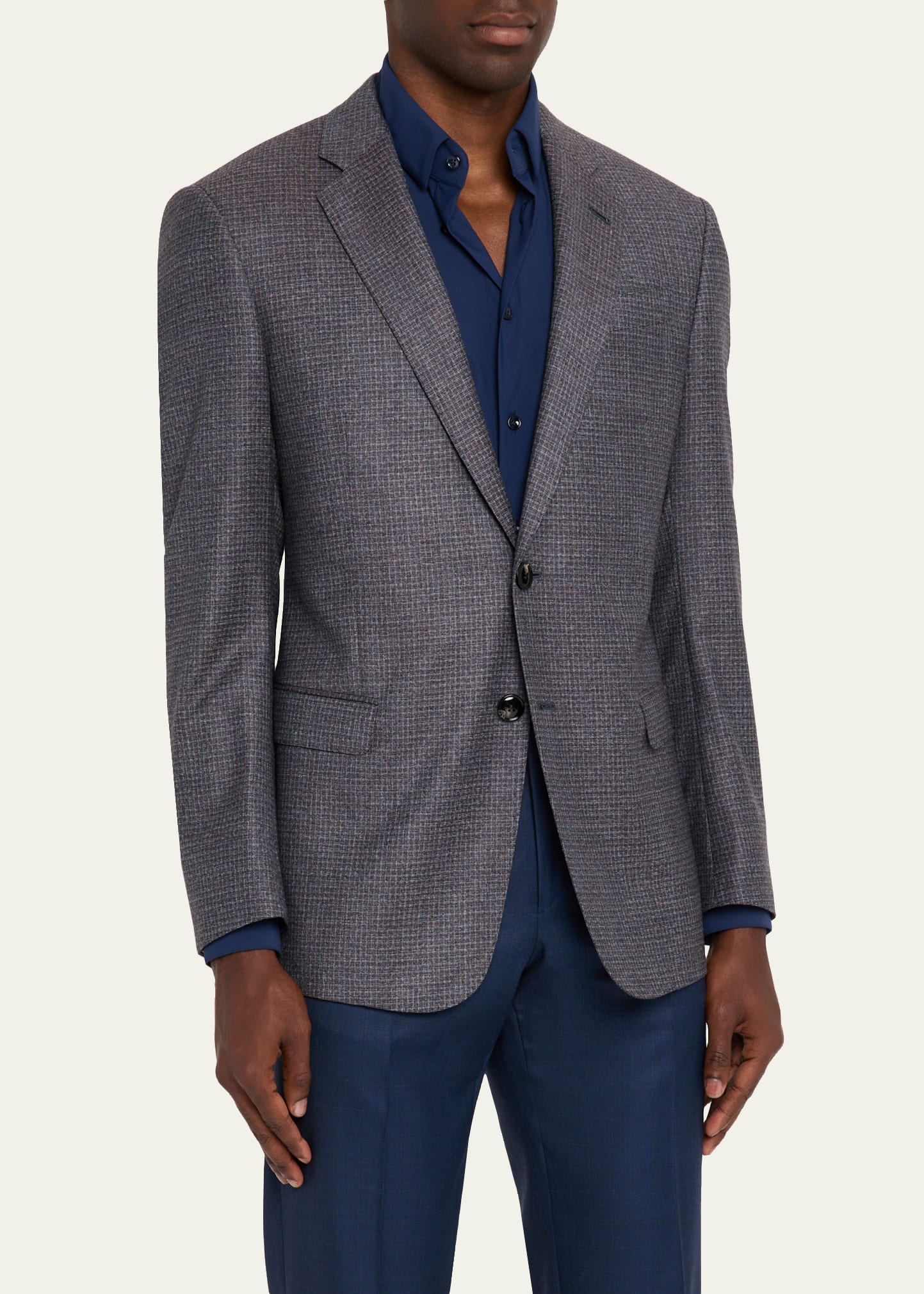 Giorgio Armani Men's Check-Textured G Line Sport Coat - Bergdorf