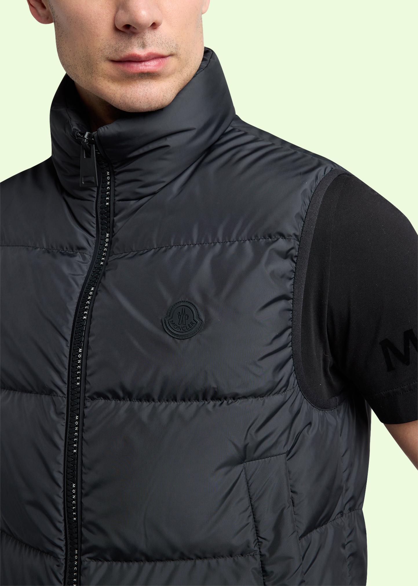 Moncler Men's Gabas Short Sleeve Padded Vest - Bergdorf Goodman