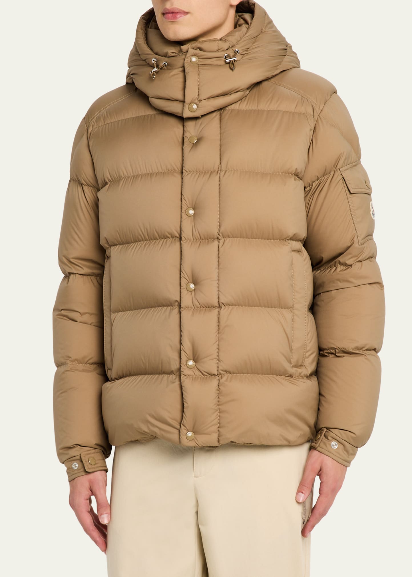 Moncler Men's Maya Hooded Short Down Puffer Jacket - Bergdorf Goodman
